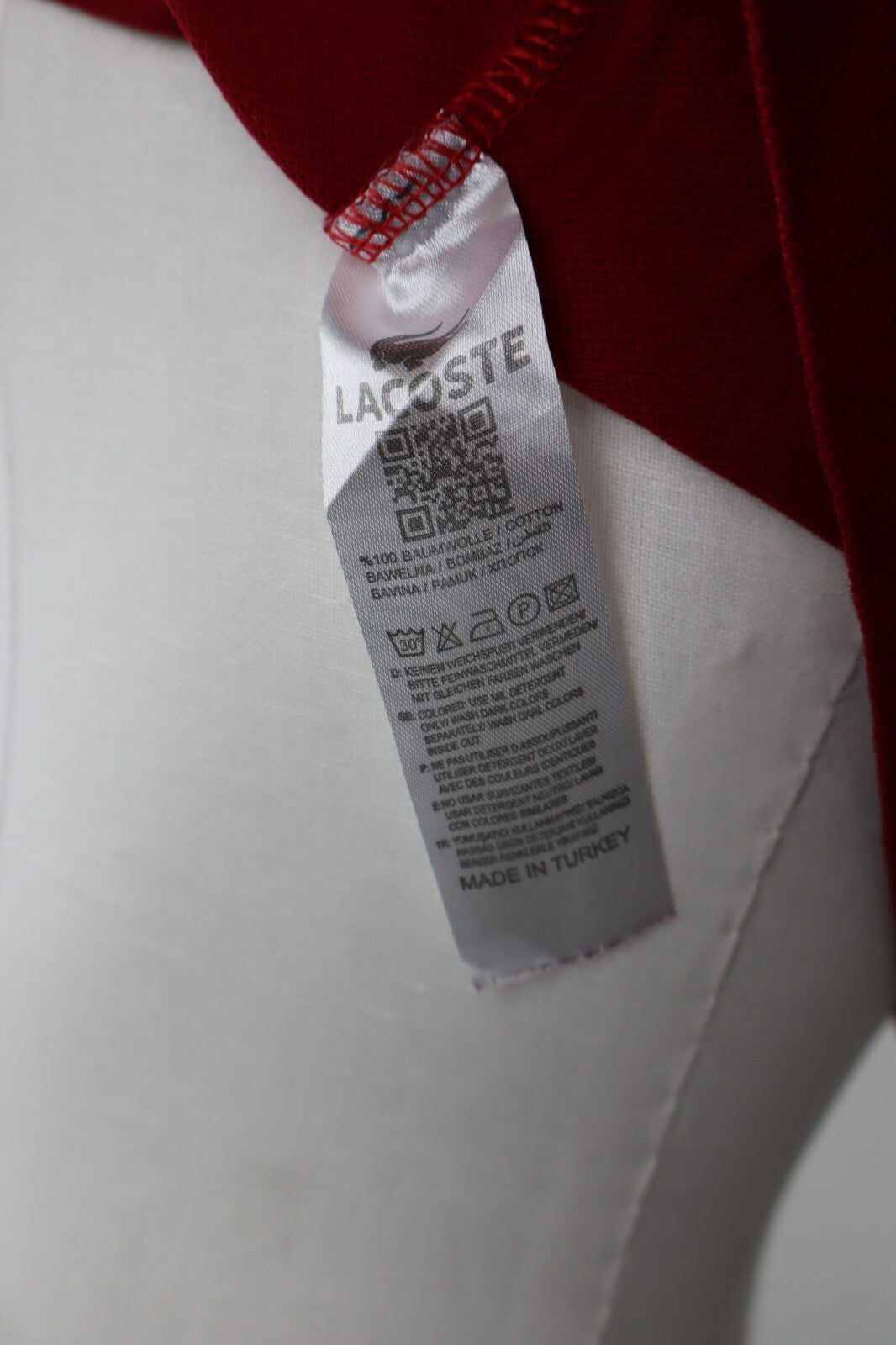 LACOSTE MAGLIA POLO UOMO TG XL MAN POLO CASUAL VINTAGE COTONE COLLETTO