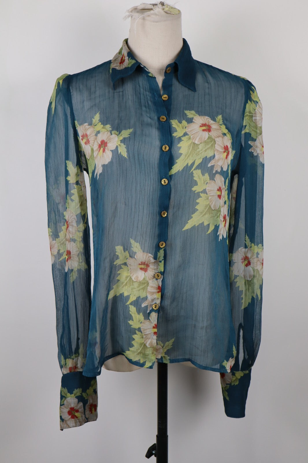 CALVIN KLEIN CK JEANS CAMICIA DONNA TG. S WOMAN CASUAL VINTAGE SHIRT