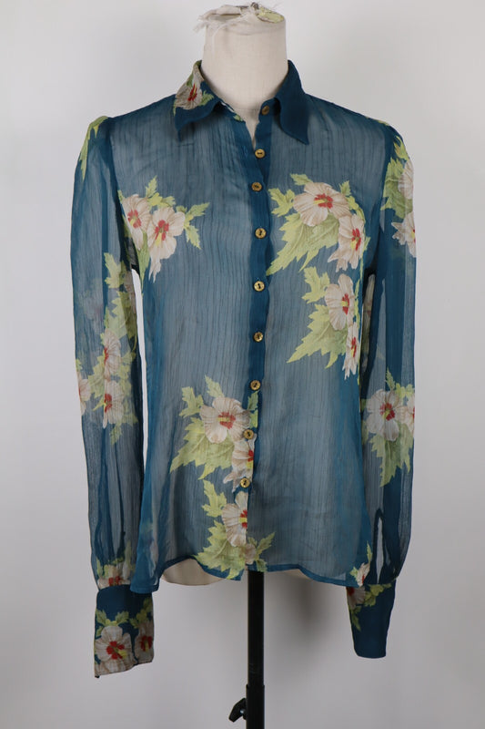 CALVIN KLEIN CK JEANS CAMICIA DONNA TG. S WOMAN CASUAL VINTAGE SHIRT