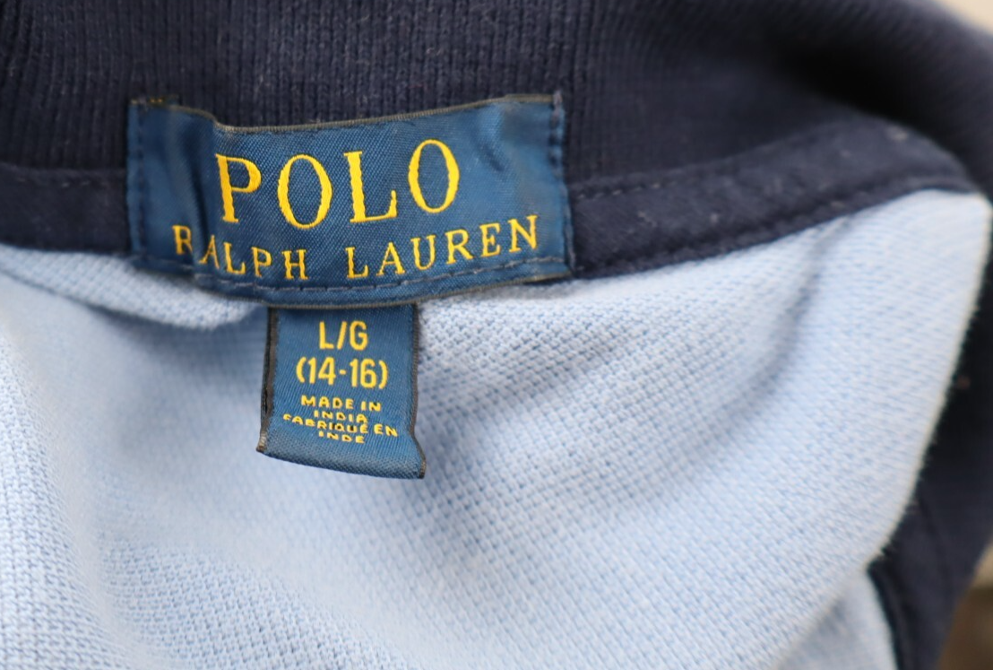 RALPH LAUREN MAGLIA POLO RAGAZZO BOY COTONE TG L 14 - 16 YR COTTON SHIRT CASUAL