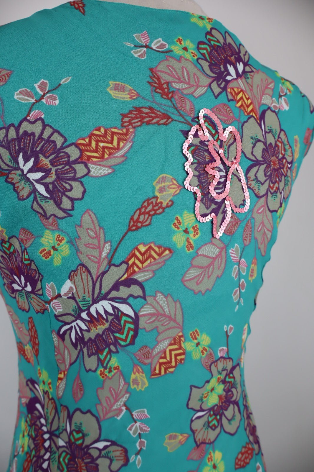 MAX&CO VESTITO SMANICATO DONNA ABITO TG 40 WOMAN CASUAL VINTAGE DRESS ADERENTE