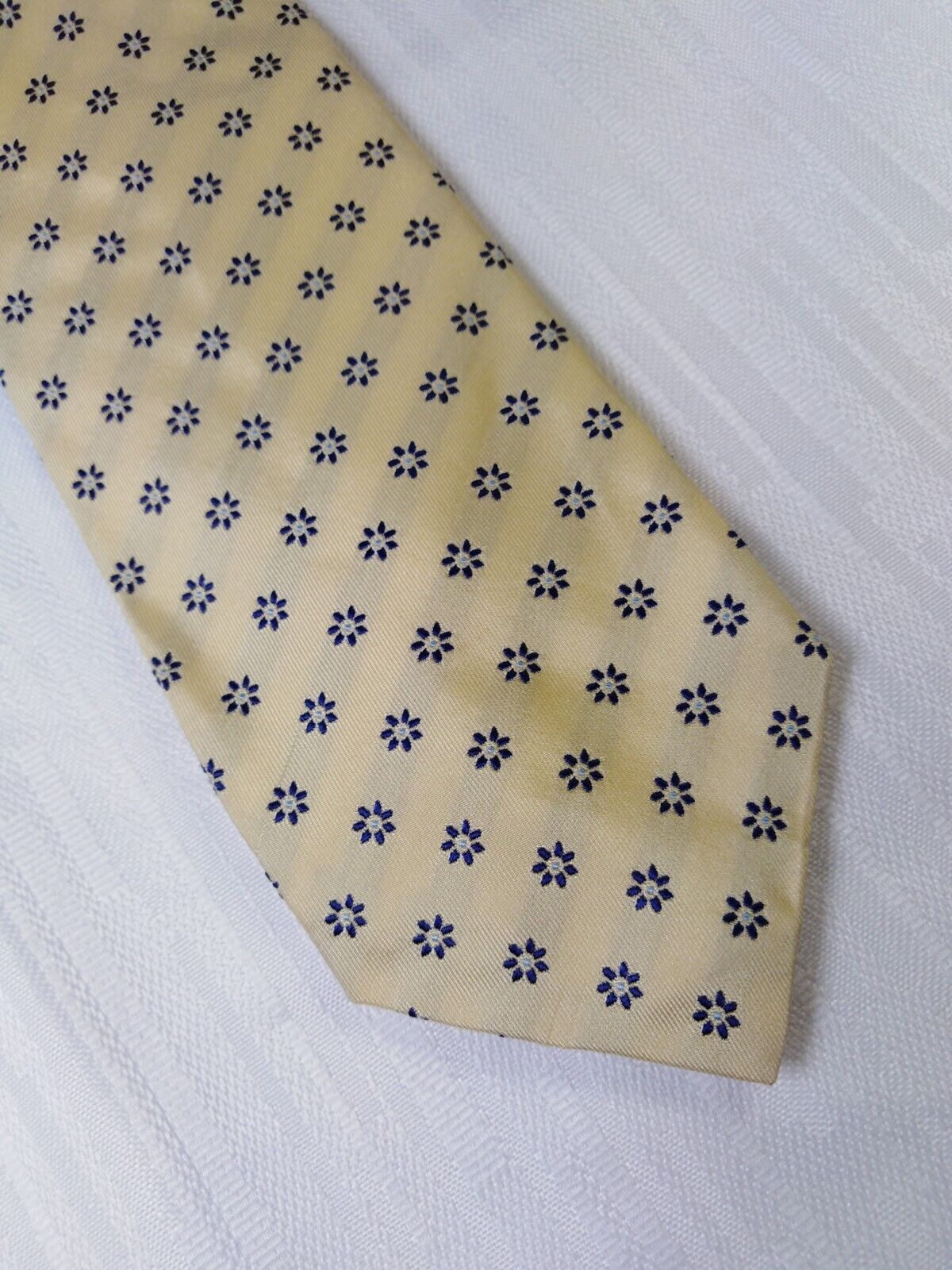 FUSARO NAPOLI 100% SILK TIE SETA CRAVATTA NECKTIE MADE ITALY VINTAGE SELF TIPPED