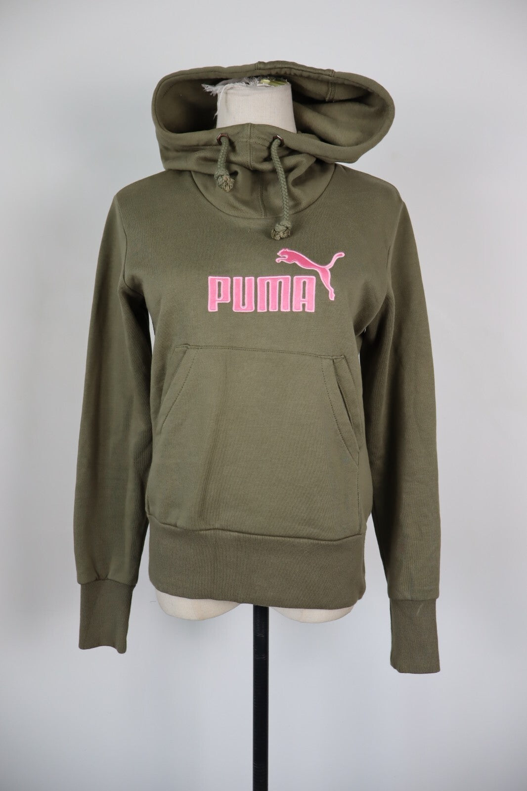 PUMA FELPA CAPPUCCIO DONNA Tg S WOMEN CASUAL VINTAGE SPORT SWEATSHIRT
