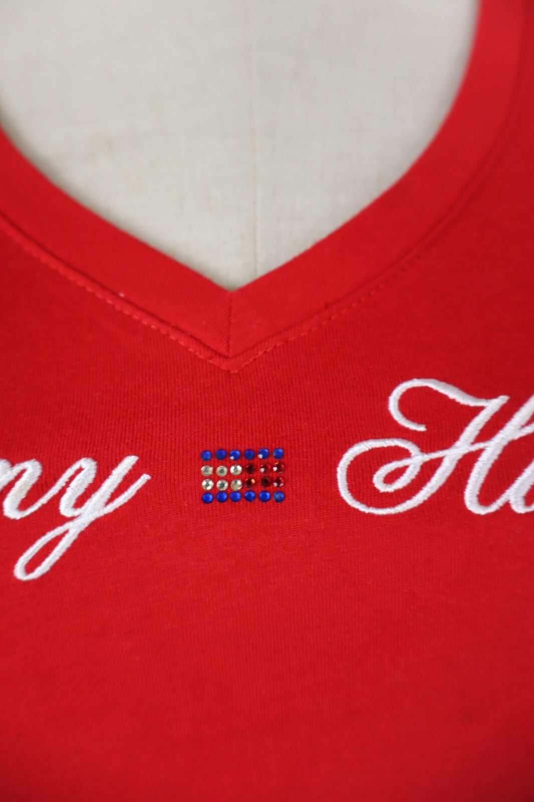 TOMMY HILFIGER MAGLIA DONNA TG M WOMAN CASUAL VINTAGE TOP T-SHIRT COTONE