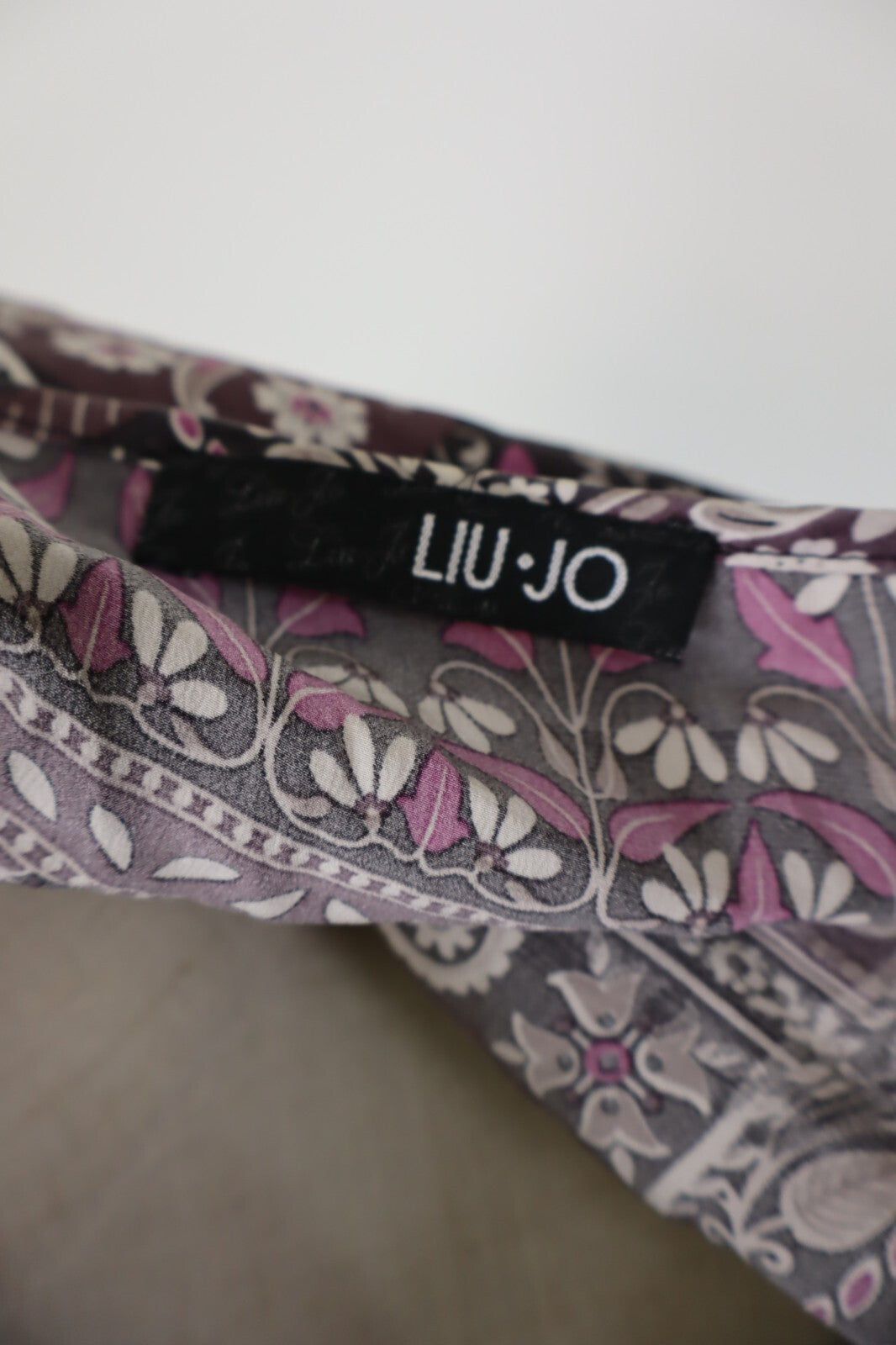 LIU JO VESTITO DONNA TG. 44 WOMAN CASUAL VINTAGE DRESS ABITO SETA CERNIERA BLUSA