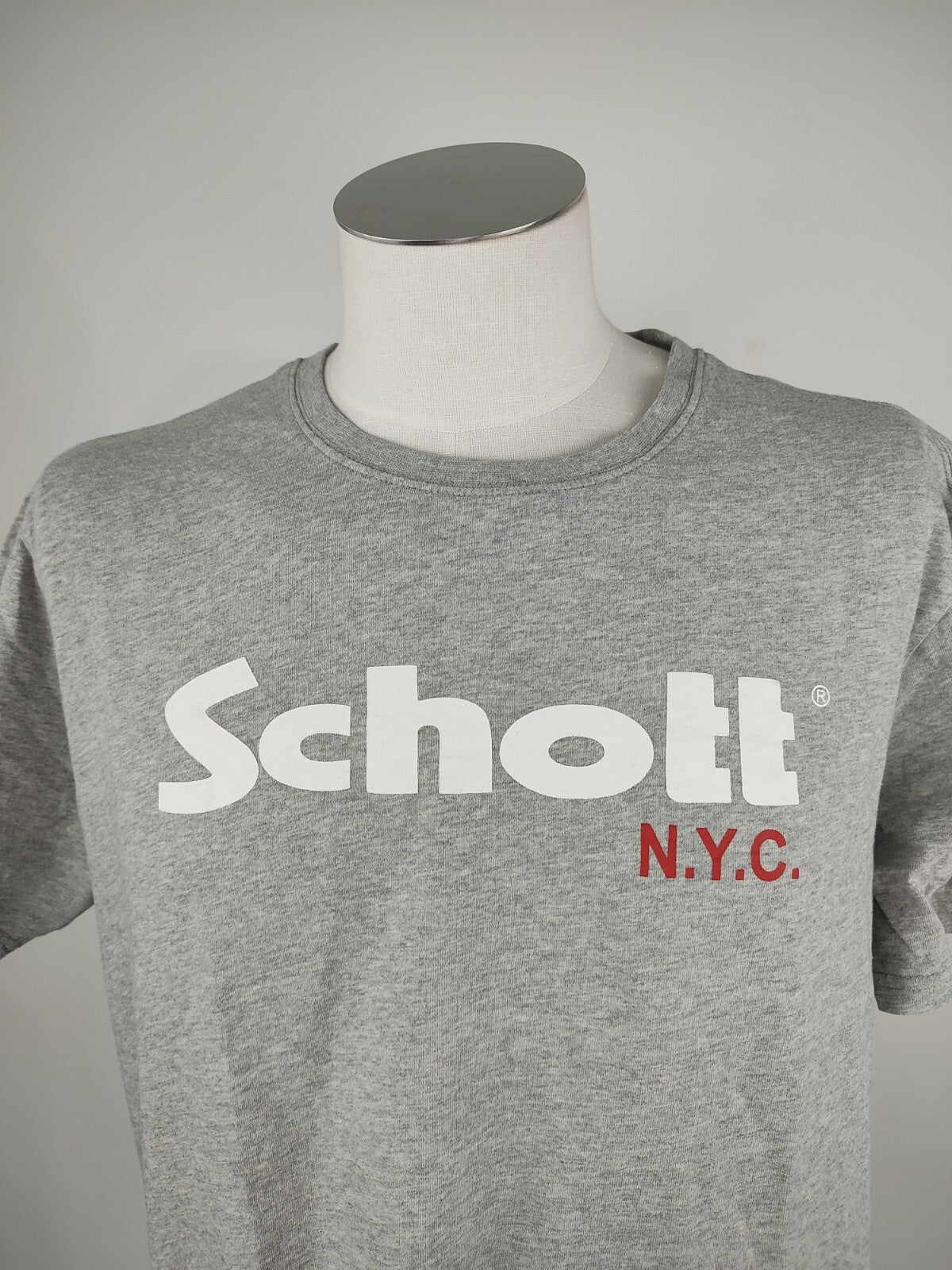 SCHOTT MAGLIA UOMO COTONE TG 3XL MAN COTTON T-SHIRT CASUAL VINTAGE