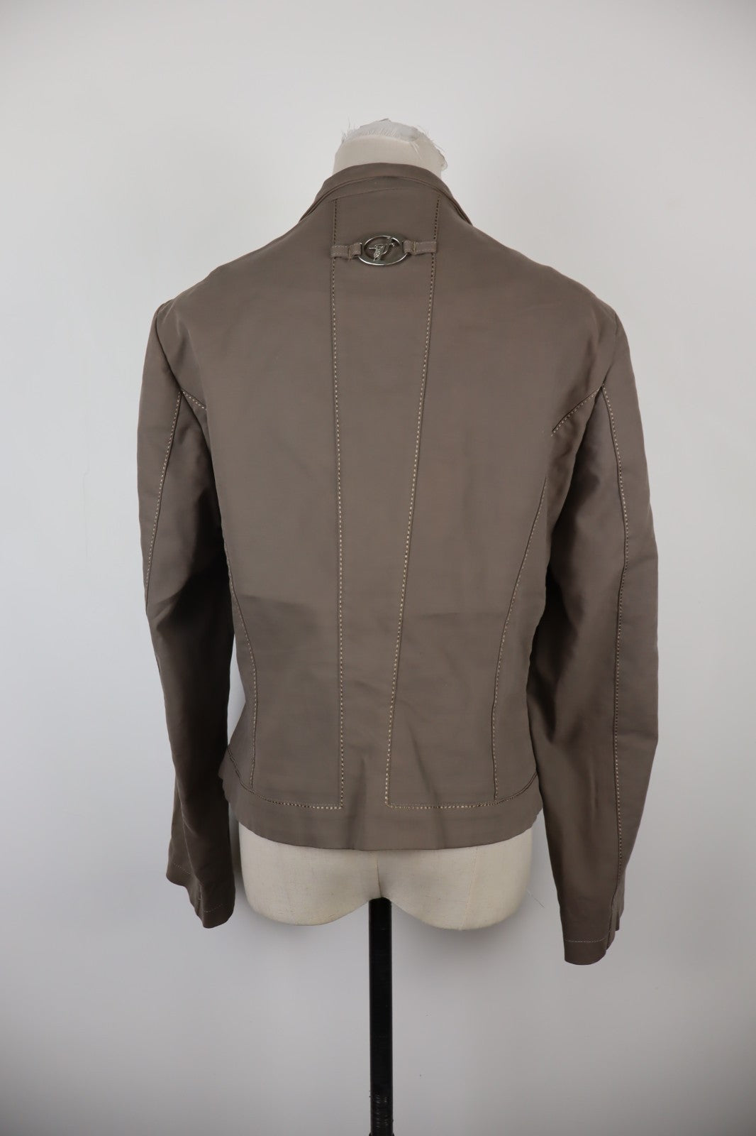 TRUSSARDI JEANS GIACCA BLAZER CON GANCETTI DONNA Tg 46 WOMAN VINTAGE JACKET