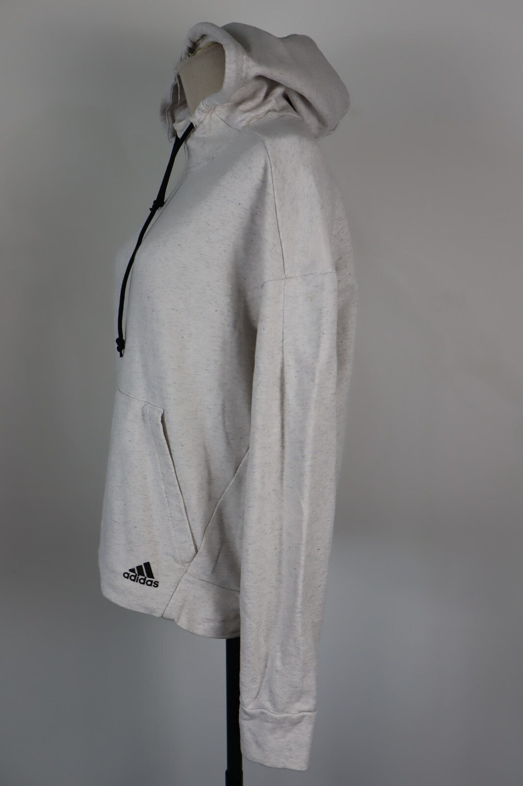 ADIDAS FELPA CON CAPPUCCIO DONNA Tg L WOMEN CASUAL VINTAGE SPORT SWEATSHIRT