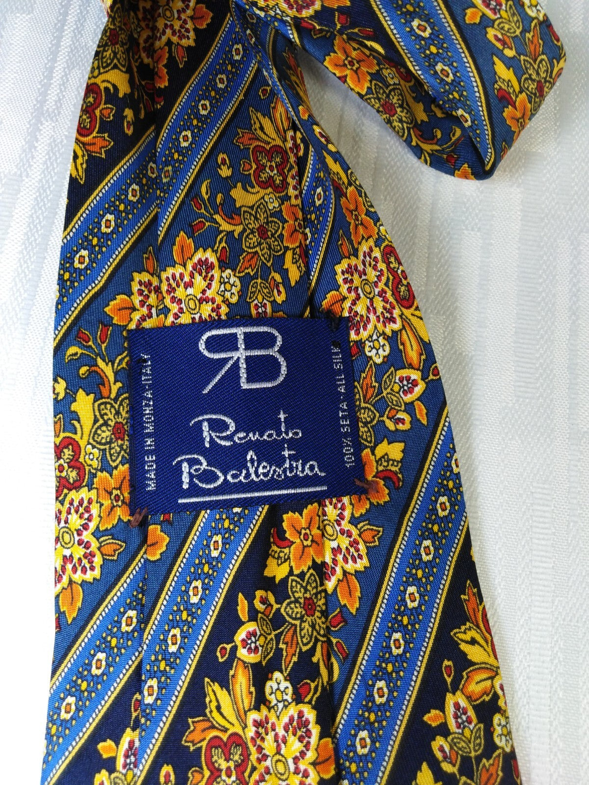 RENATO BALESTRA 100% SILK TIE SETA CRAVATTA NECKTIE ITALY VINTAGE CLASSIC