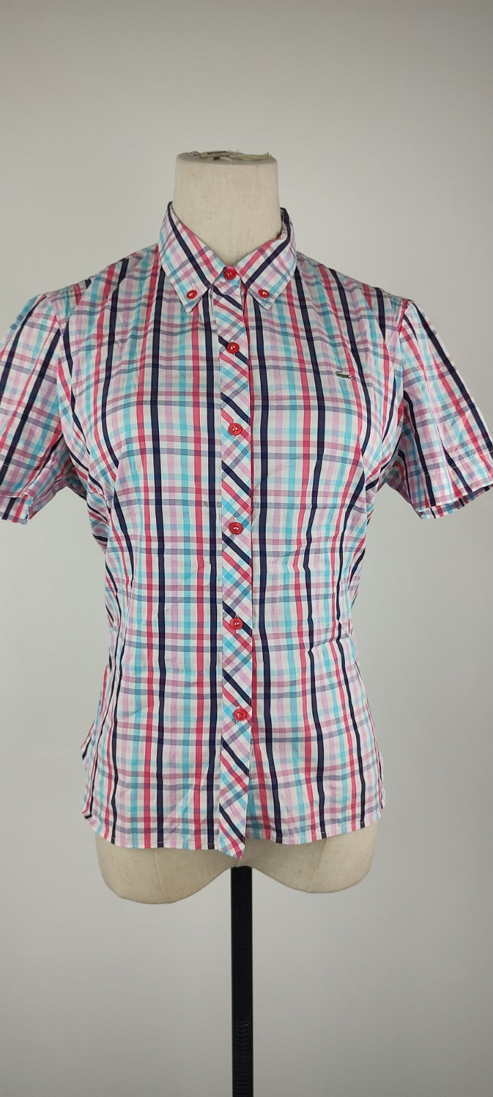LACOSTE CAMICIA  DONNA COTONE TG. 42 WOMAN COTTON SHIRT CASUAL VINTAGE