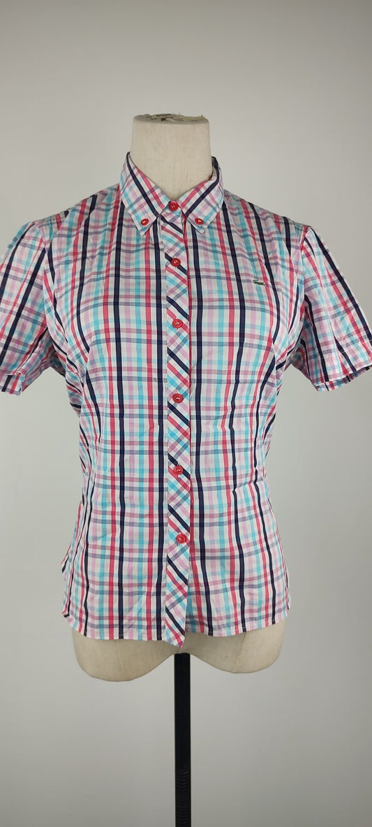 LACOSTE CAMICIA  DONNA COTONE TG. 42 WOMAN COTTON SHIRT CASUAL VINTAGE