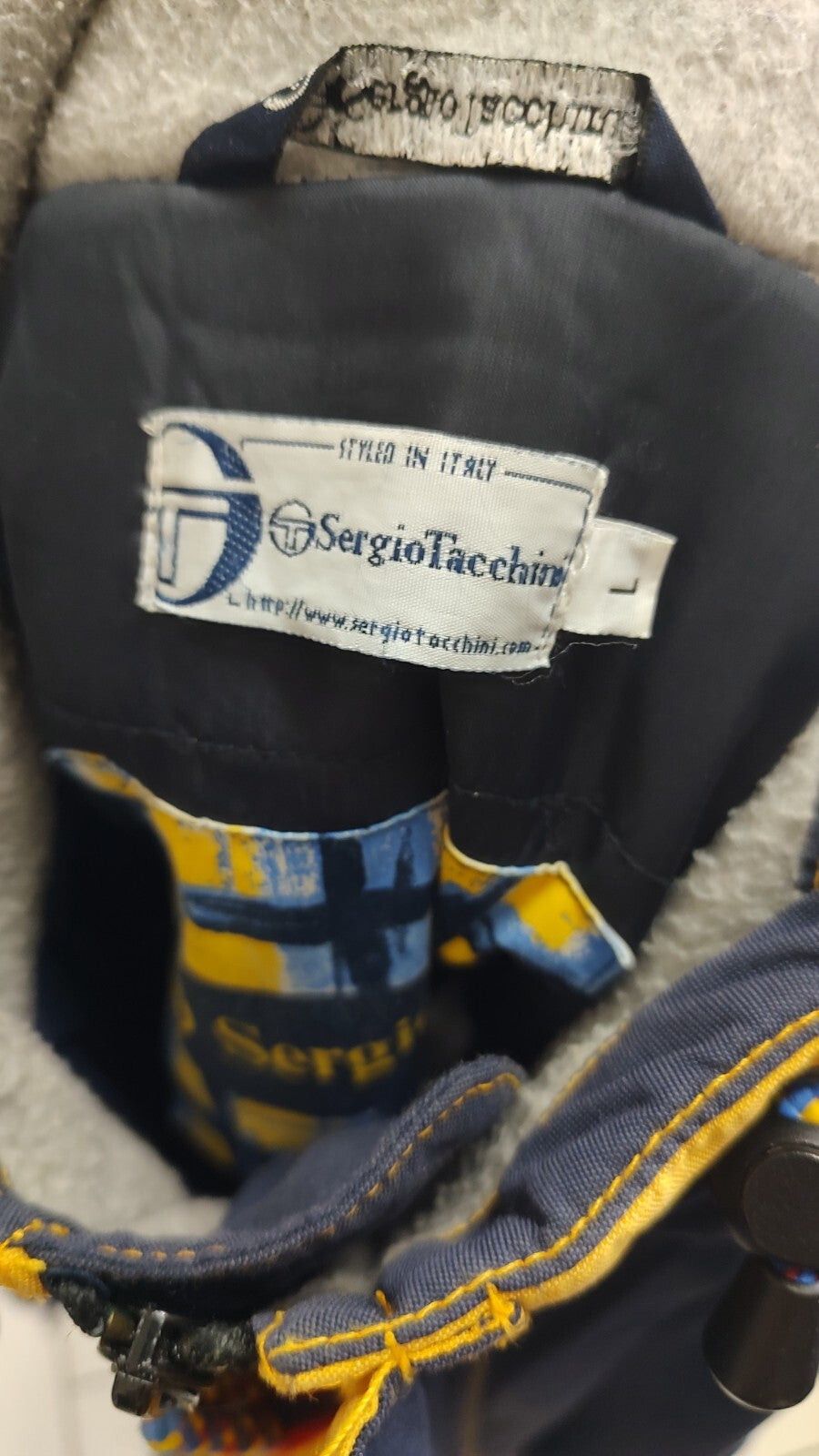 SERGIO TACCHINI GIUBBINO IMBOTTITO UOMO Tg L MAN CASUAL VINTAGE JACKET VELLUT