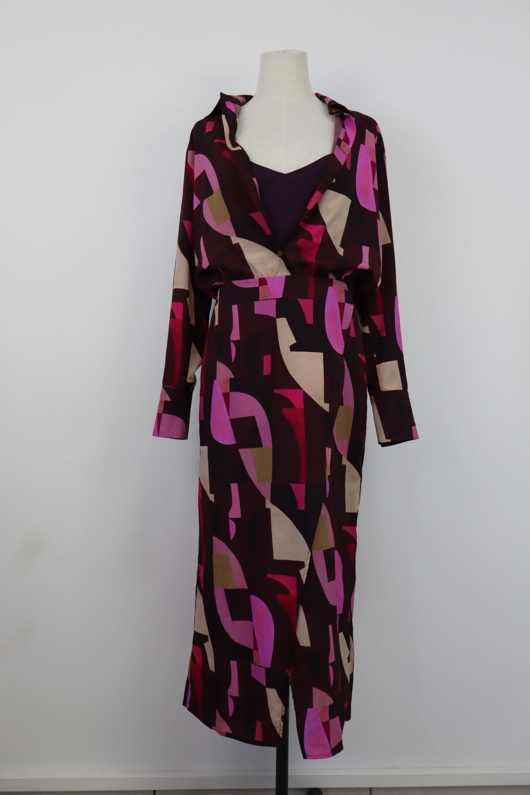 MARELLA VESTITO ABITO DONNA TG. 42 WOMAN CASUAL VINTAGE DRESS STILE CAMICIA