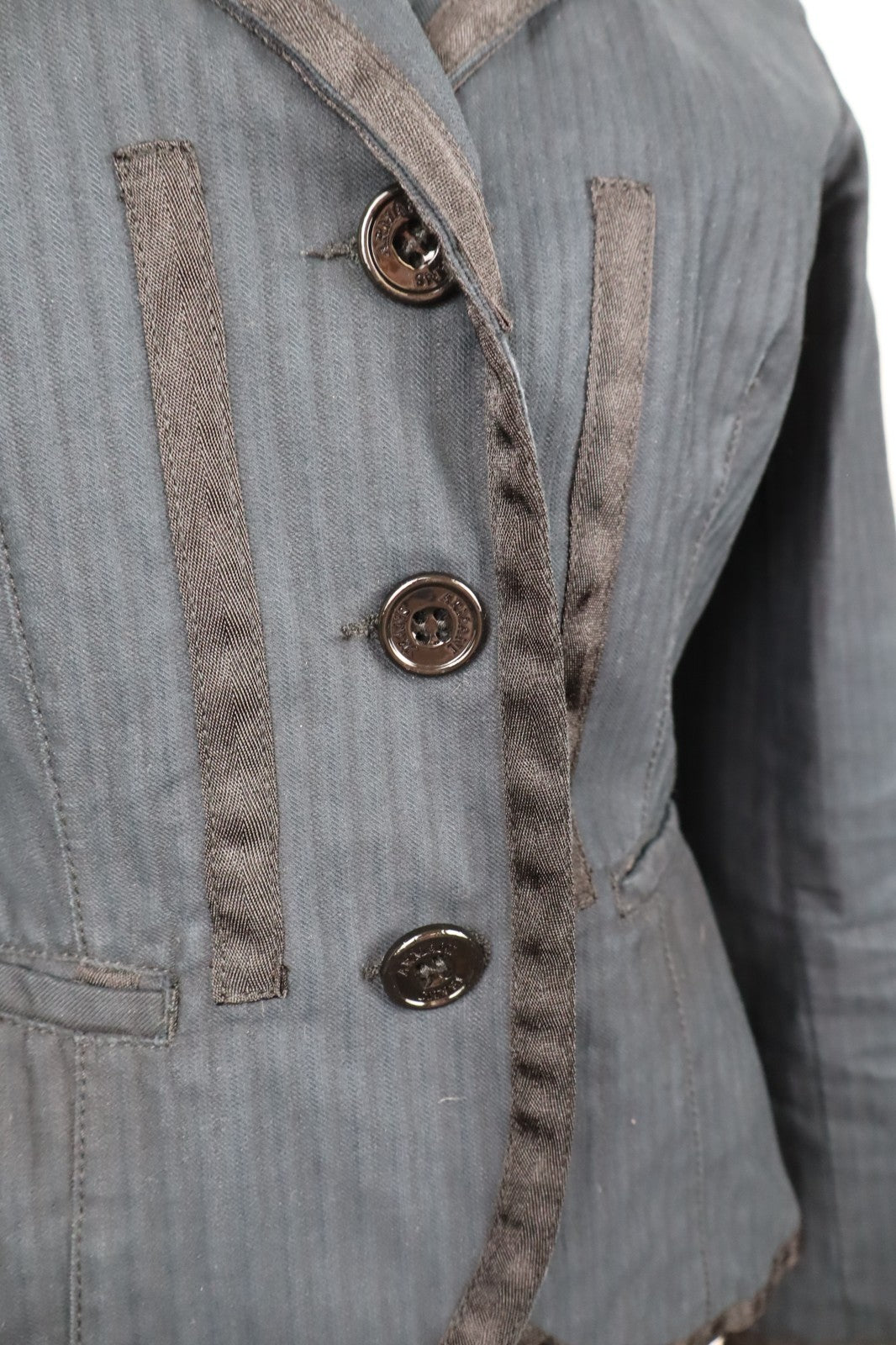 AJ ARMANI JEANS BLAZER GIACCA COTONE DONNA Tg 40 WOMAN VINTAGE JACKET CASUAL