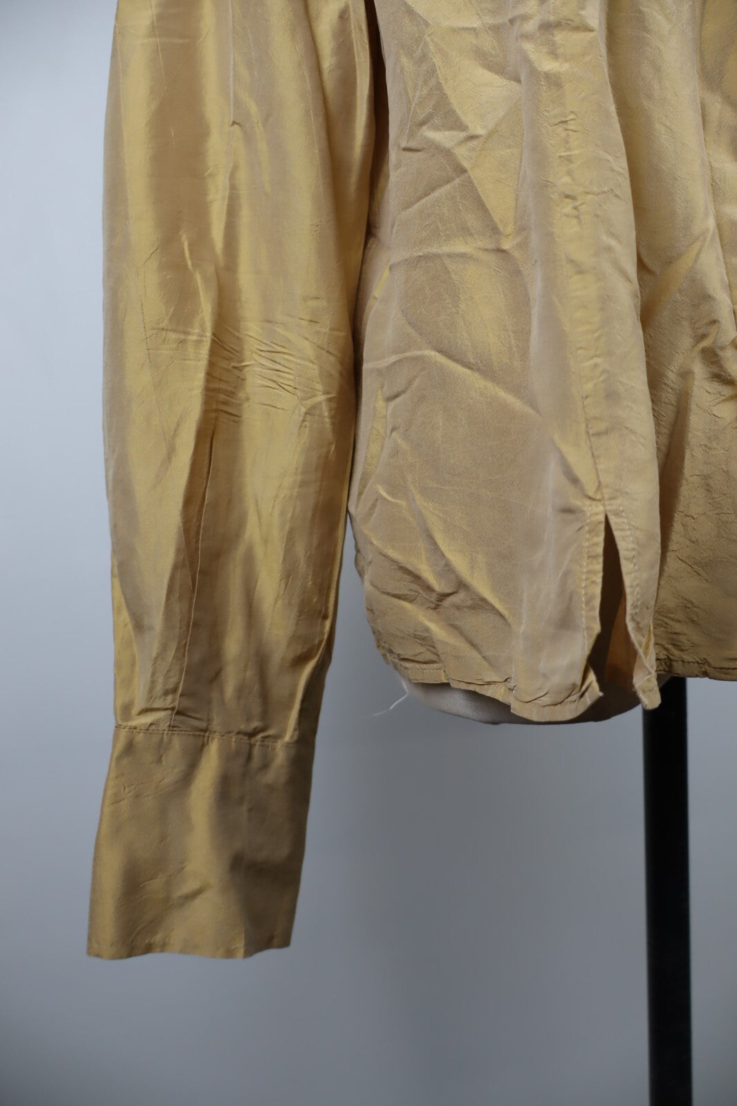 MARINA RINALDI BASIC CAMICIA DONNA TG. 21 WOMAN SHIRT CASUAL VINTAGE GOLD ORO