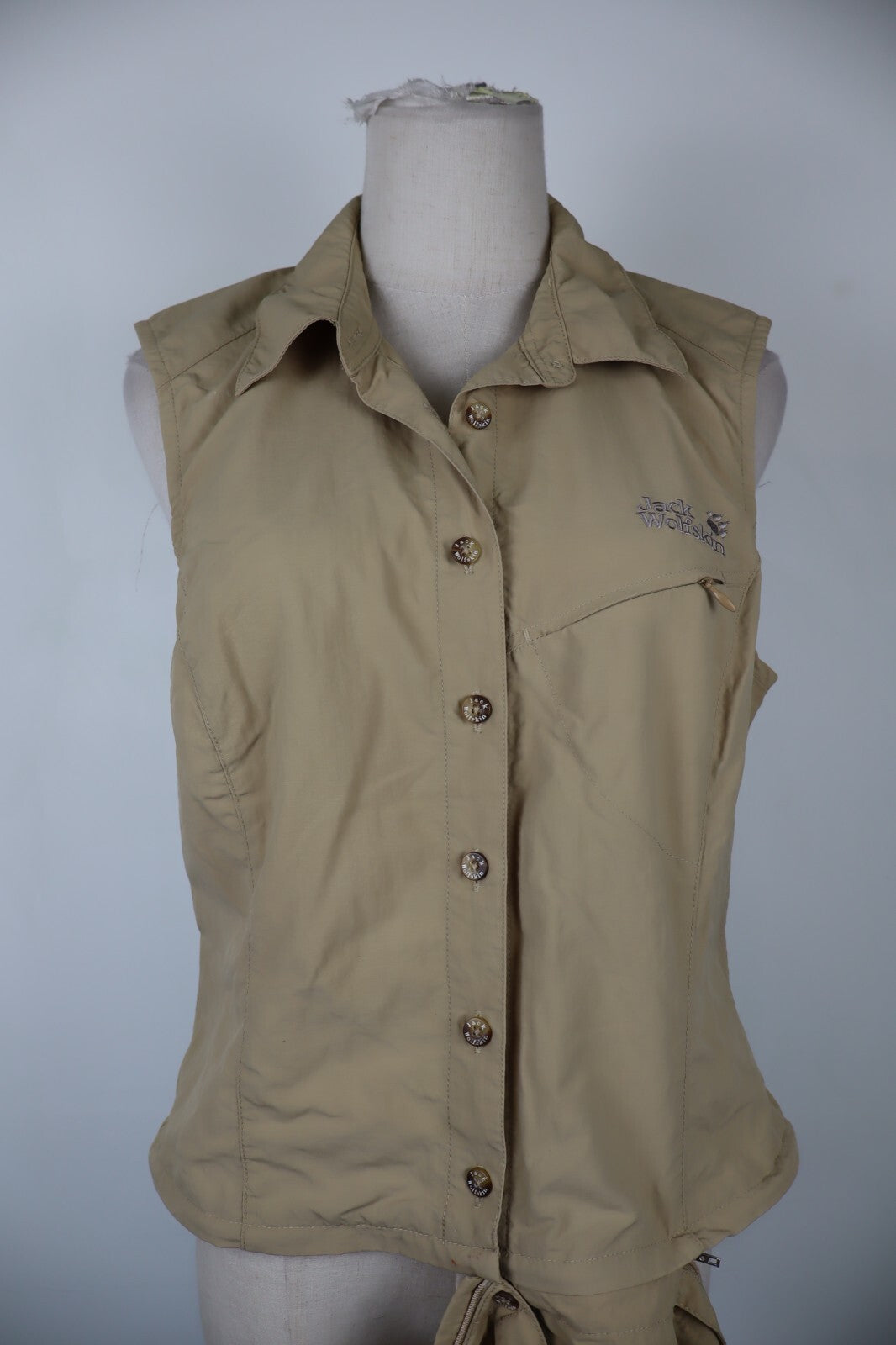 JACK WOLFSKIN VESTITO DONNA TG. 40 WOMAN CASUAL VINTAGE DRESS ABITO COTONE