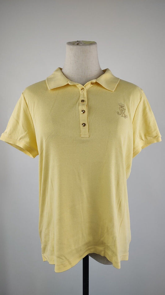 LAUREN RALPH LAUREN POLO MAGLIA DONNA COTONE TG. L WOMANSHIRT CASUAL VINTAGE