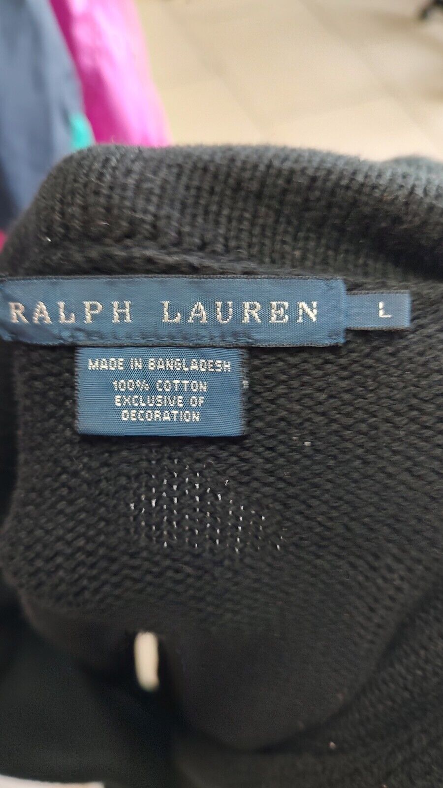 RALPH LAUREN MAGLIONE DONNA Tg. L WOMAN COTONE CASUAL SWEATER