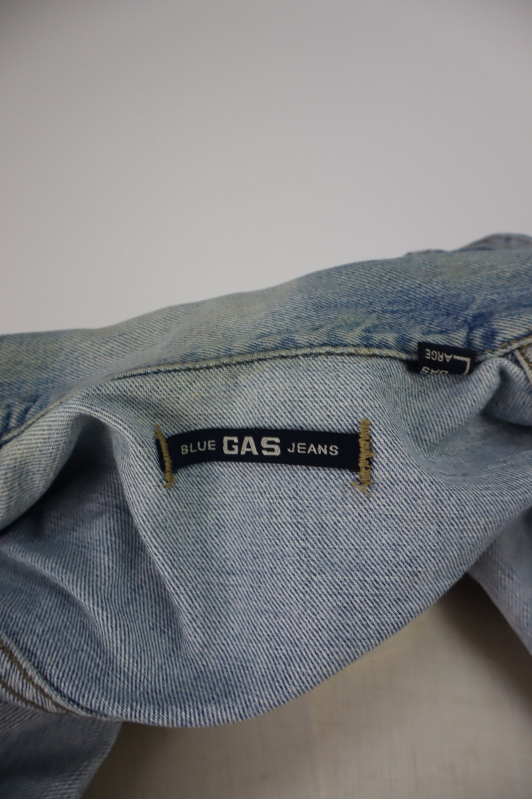 GAS JEANS GIUBBINO DONNA Tg. L WOMAN CASUAL JACKET COTONE COTTON DENIM VINTAGE