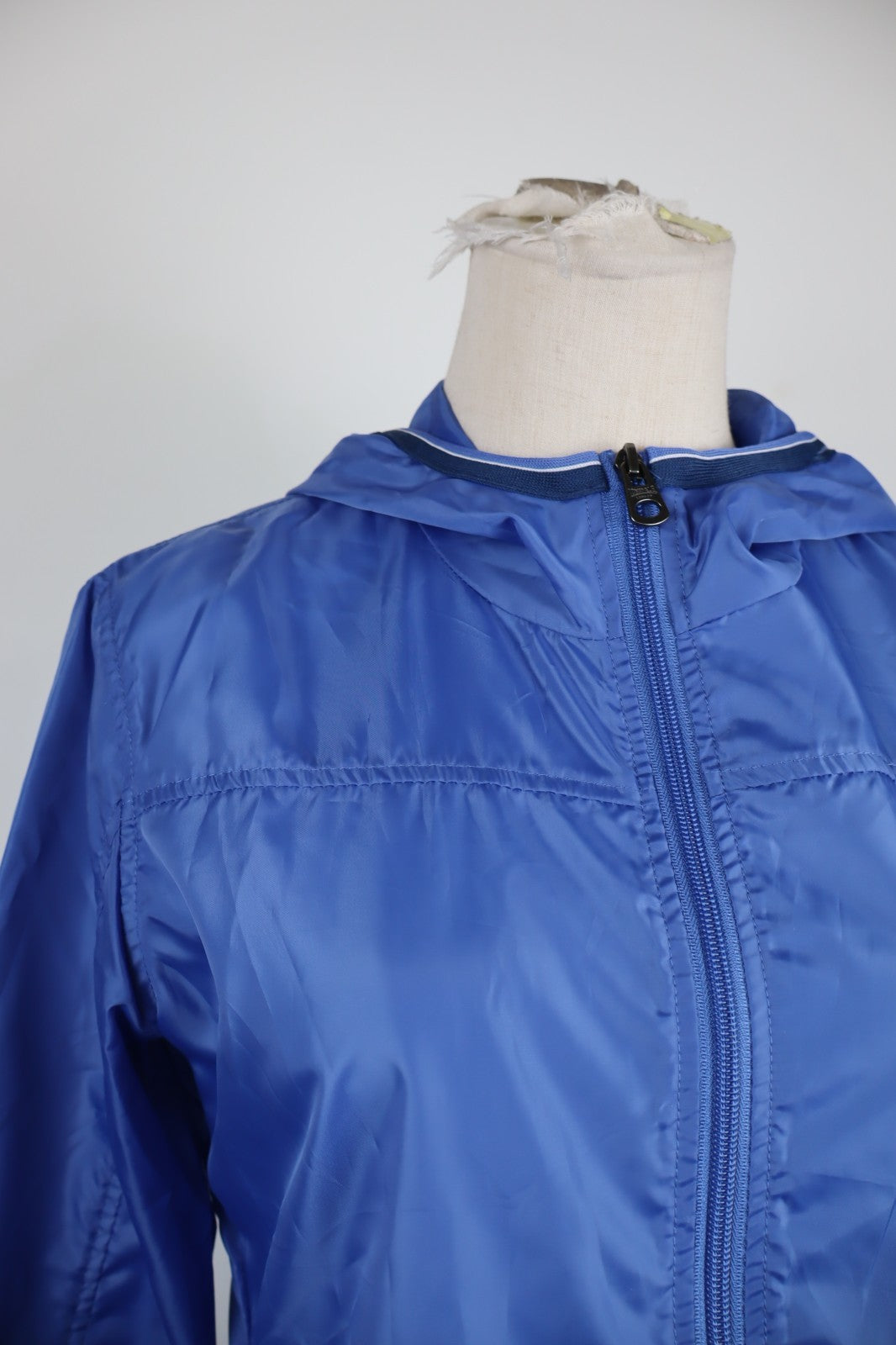 LONSDALE KWAY GIUBBINO DONNA TG M WOMEN IMPERMEABILE CASUAL JACKET VINTAGE BLU