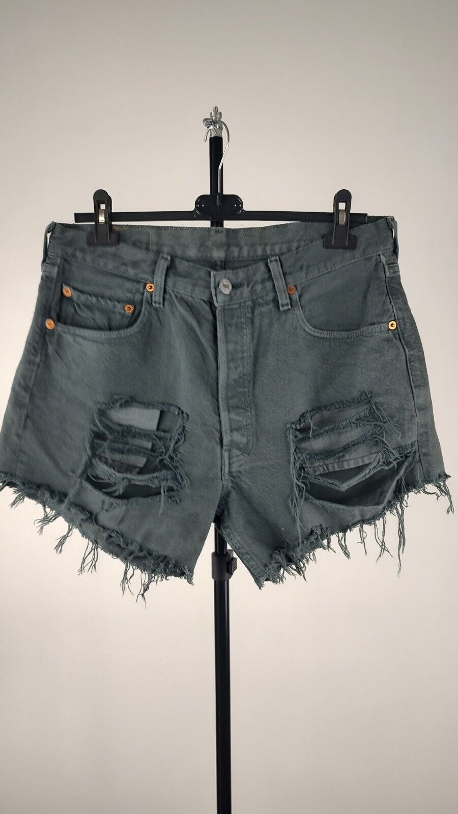 WRANGLER PANTALONCINO ORANGE JEANS DENIM DONNA W30 WOMAN PANTS SHORT VINTAGE