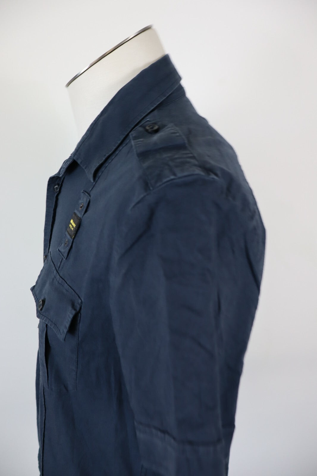 BLAUER USA CAMICIA UOMO COTONE TG L MAN CASUAL VINTAGE SHIRT COTONE