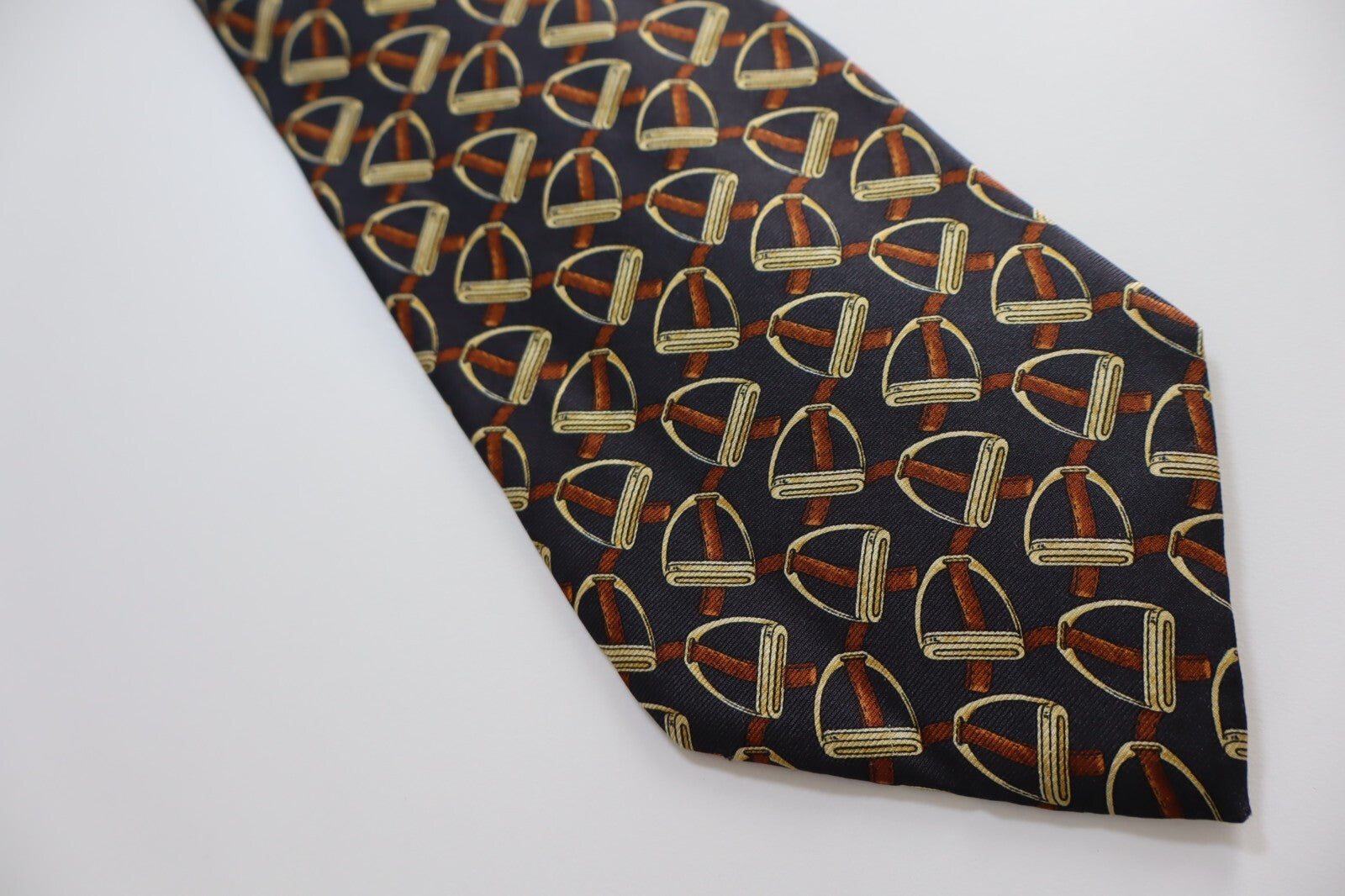 LES COPAINS 100% SILK TIE SETA CRAVATTA NECKTIE MADE IN ITALY CLASSIC