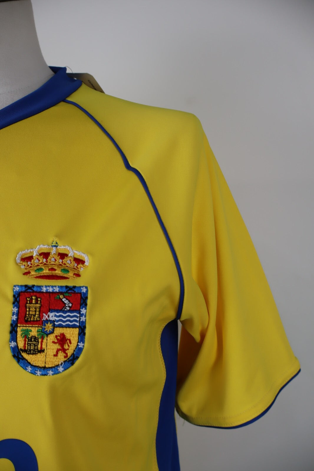 WORD SOCCER CALCIO GRAN CANARIA MAGLIA UOMO S JERSEY TRIKOT VINTAGE AUTOGRAFATA