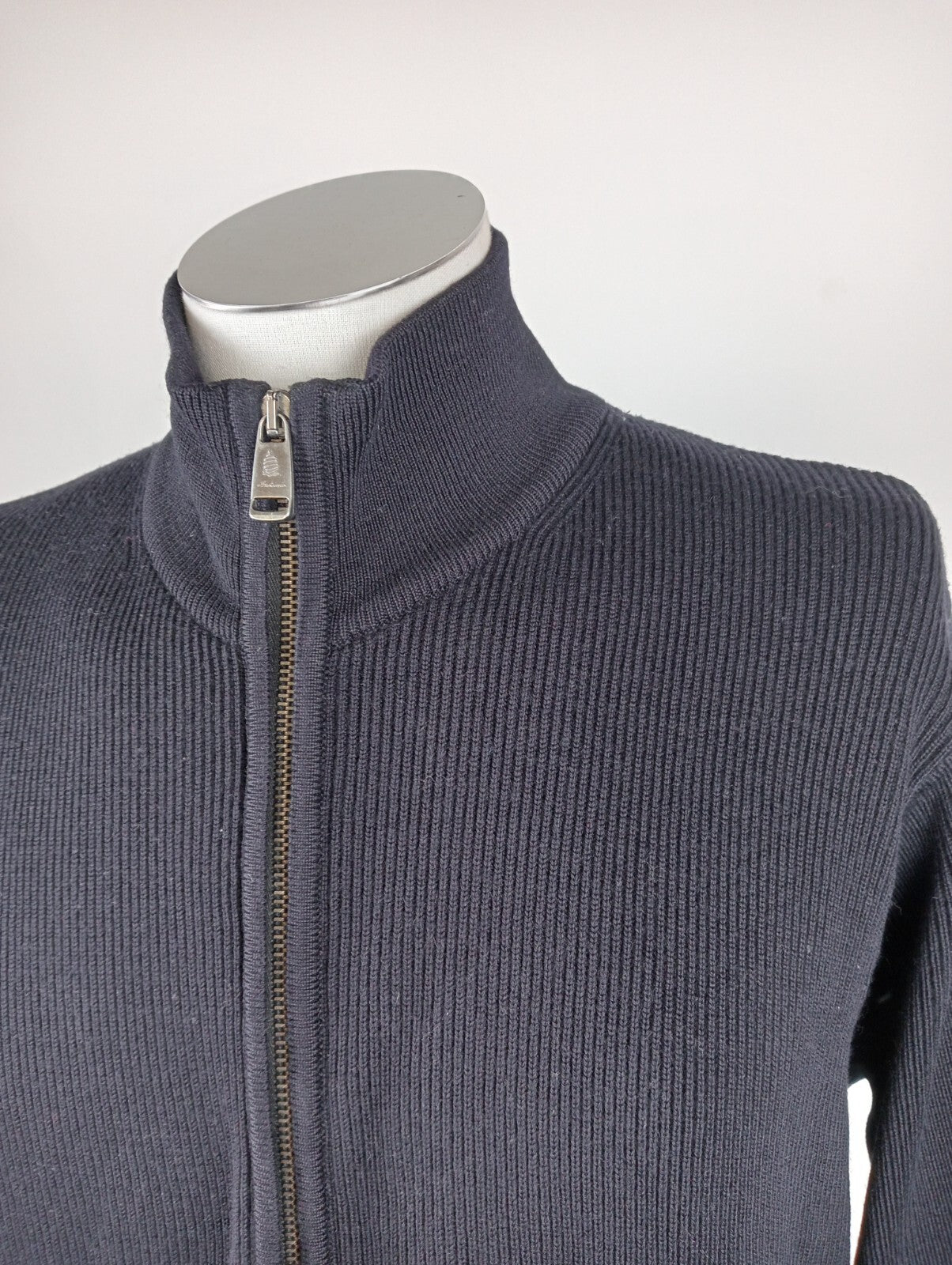 MARINA YACHTING MAGLIONE ZIP LANA WOOL VINTAGE UOMO Tg. L MAN SWEATER CASUAL
