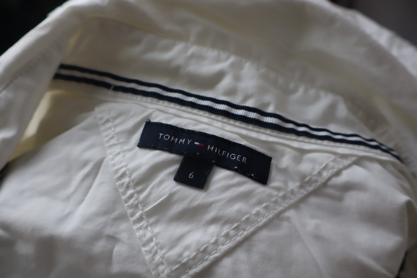 TOMMY HILFIGER DENIM DONNA TG 6 WOMAN SHIRT CASUAL VINTAGE COTONE COTTON TASCHE