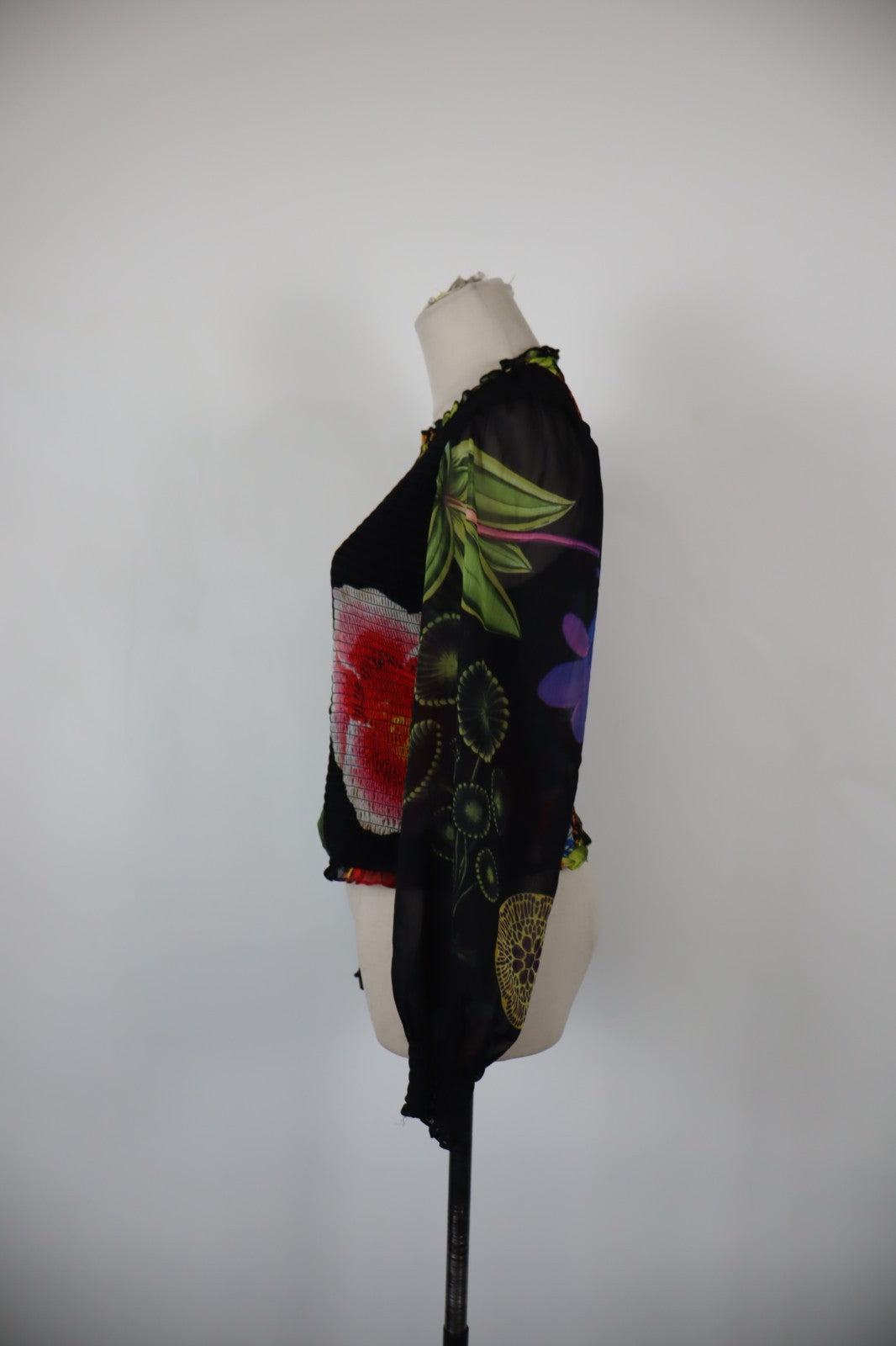 DESIGUAL MAGLIA DONNA TG. S WOMAN CASUAL VINTAGE T-SHIRT TOP