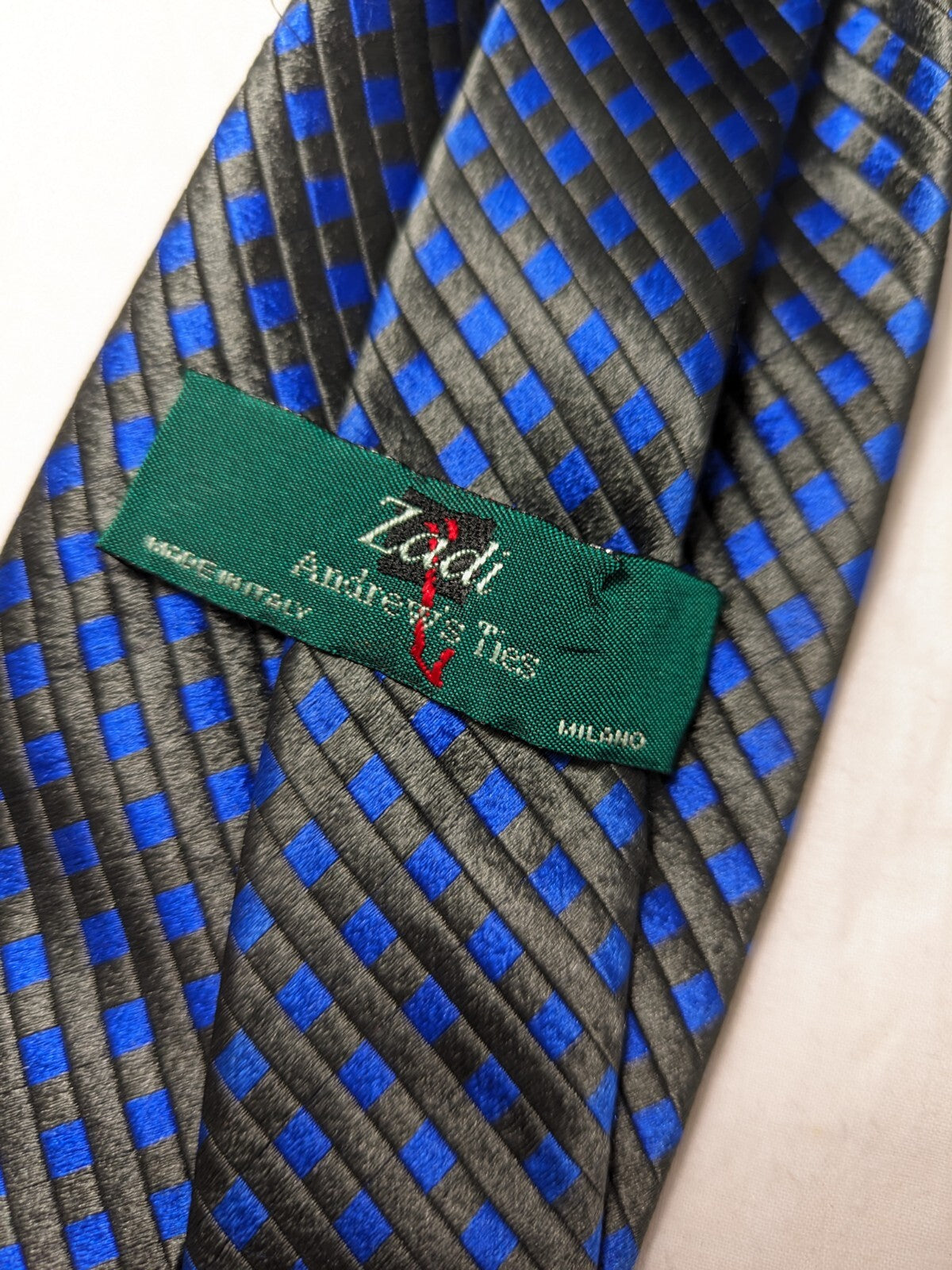 ANDREW'S TIE MILANO 100%  SILK TIE SETA CRAVATTA NECKTIE MADE IN ITALY