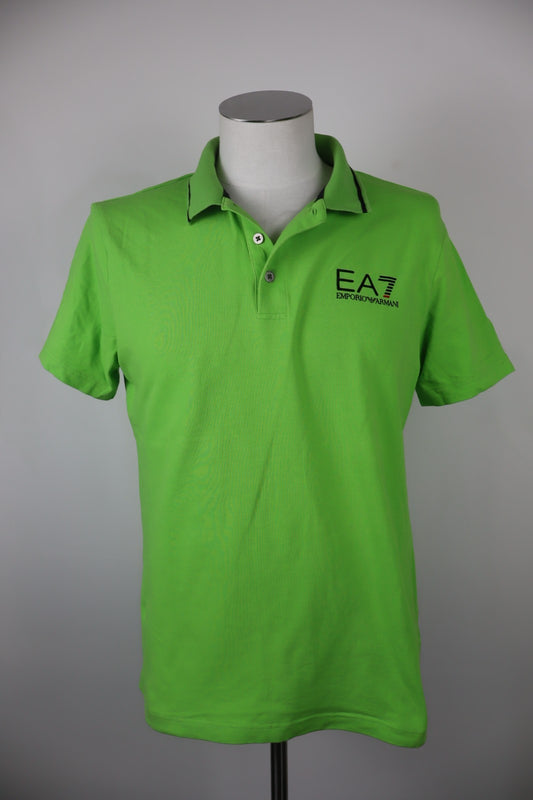 EA7 EMPORIO ARMANI MAGLIA POLO UOMO TG L MAN T-SHIRT VINTAGE CASUAL COTONE LOGO