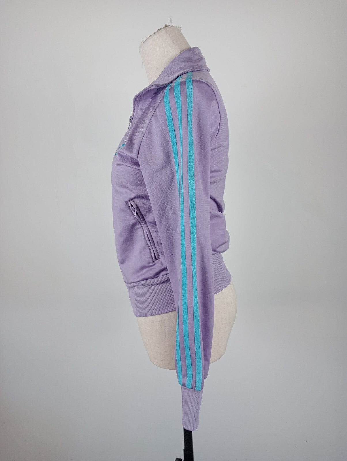 ADIDAS FELPA CON ZIP JACKET DONNA Tg 32 WOMAN CASUAL VINTAGE SPORT SWEATSHIRT
