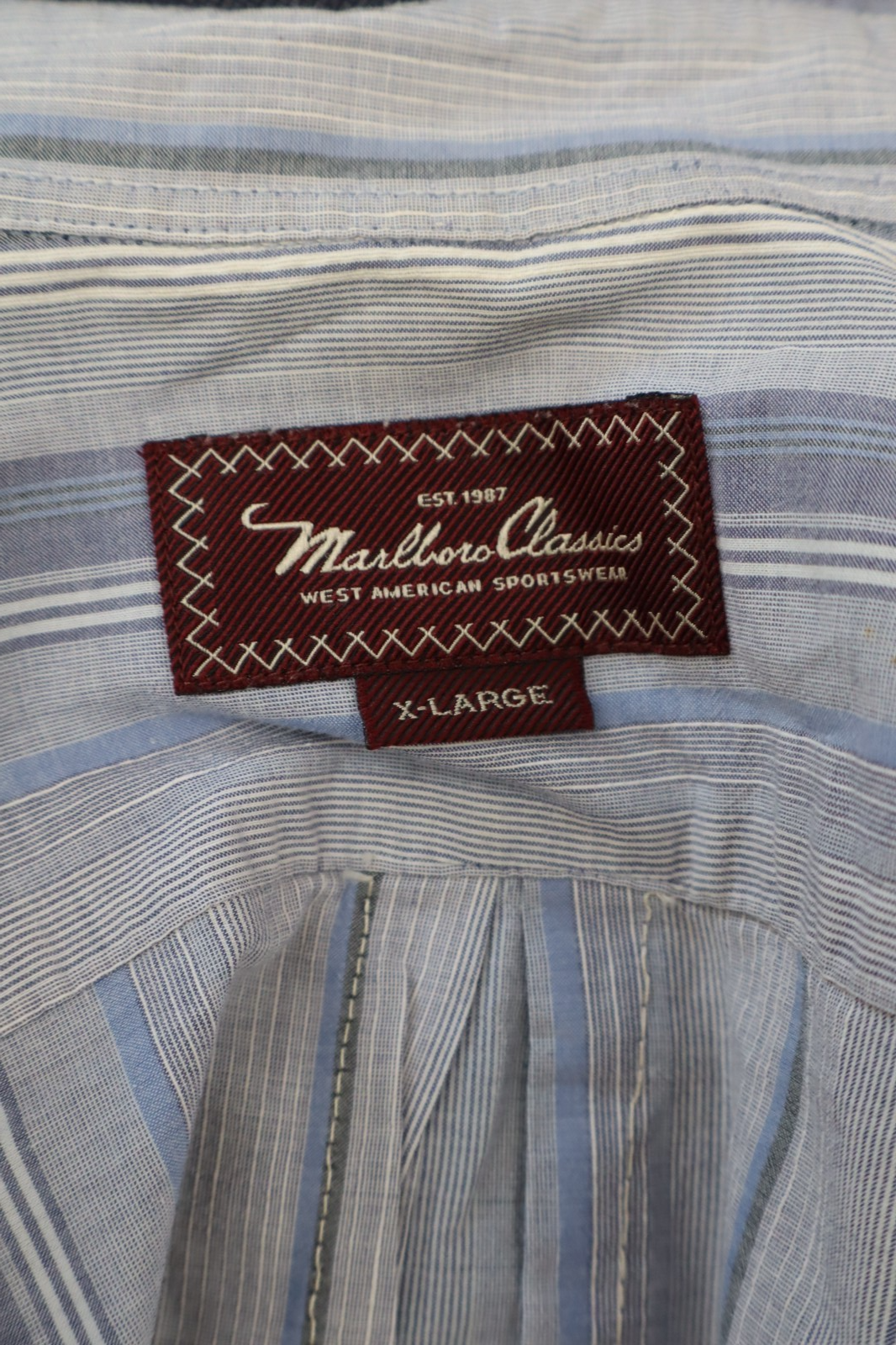 MARLBORO CLASSICS CAMICIA UOMO COTONE TG. XL  MAN CASUAL VINTAGE SHIRT