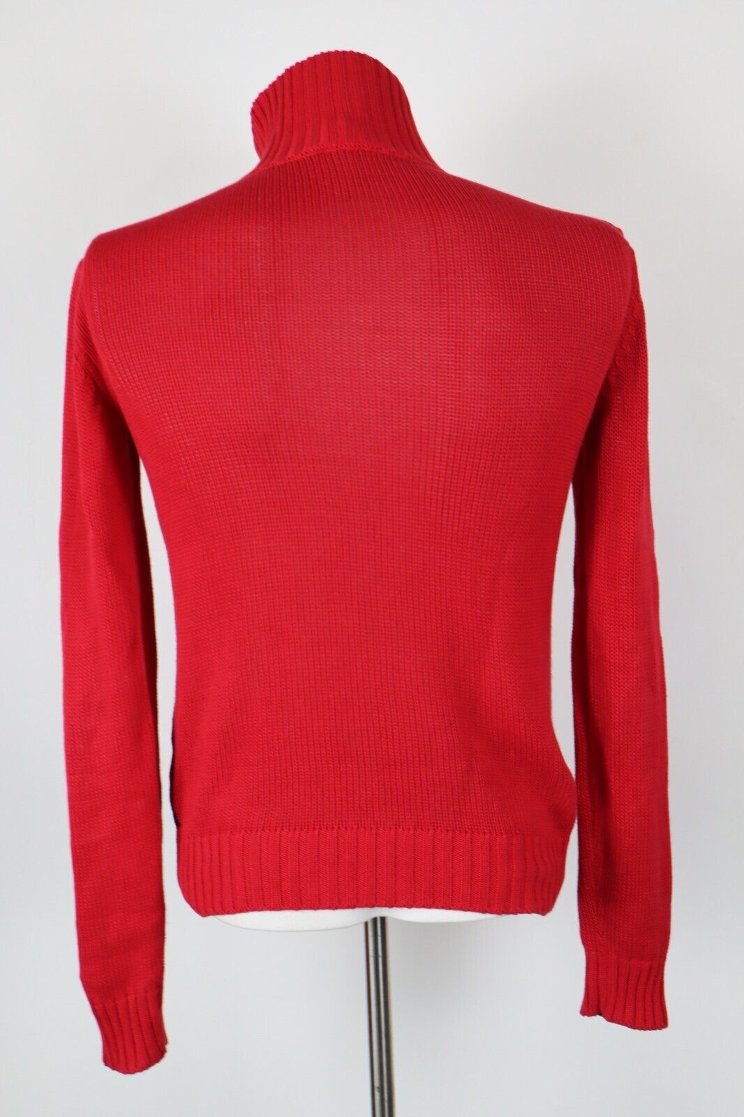 ARMANI JEANS MAGLIONE CON ZIP COTONE VINTAGE UOMO TG M MAN SWEATER CASUAL
