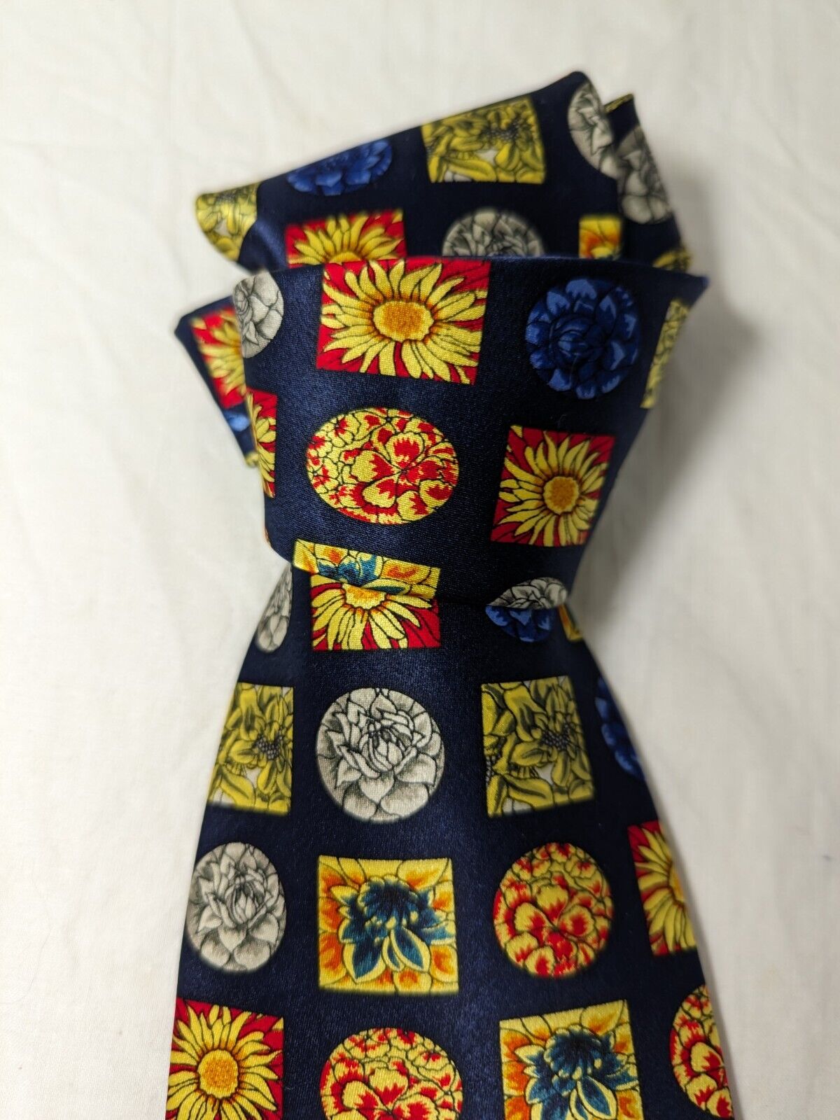 ROBERTA BALDINI 100%  SILK TIE SETA CRAVATTA NECKTIE MADE IN ITALY