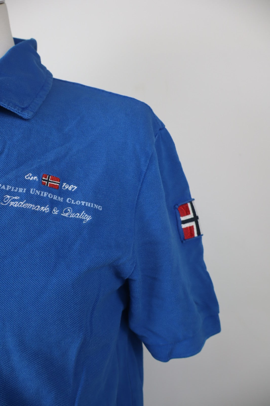 NAPAPIJRI MAGLIA POLO UOMO TG. L MAN SHIRT CASUAL VINTAGE COTONE COTTON LOGO