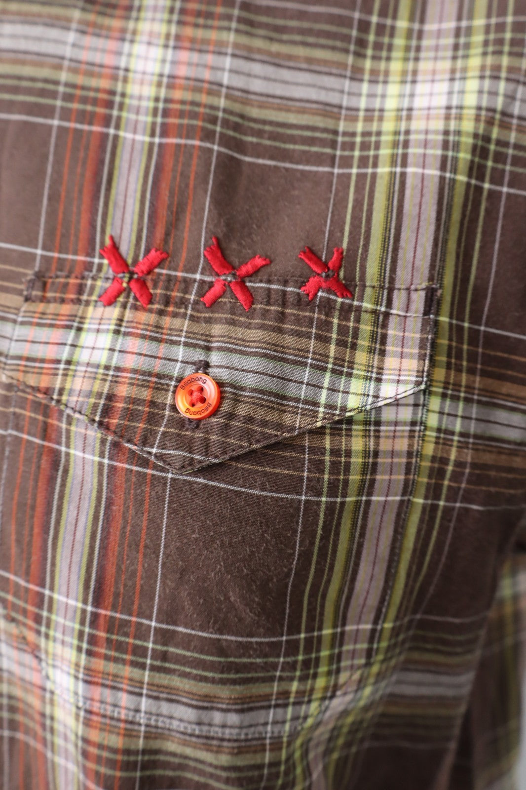 BILLABONG CAMICIA UOMO TG. S MAN CASUAL VINTAGE SHIRT COTONE COTTON LOGO