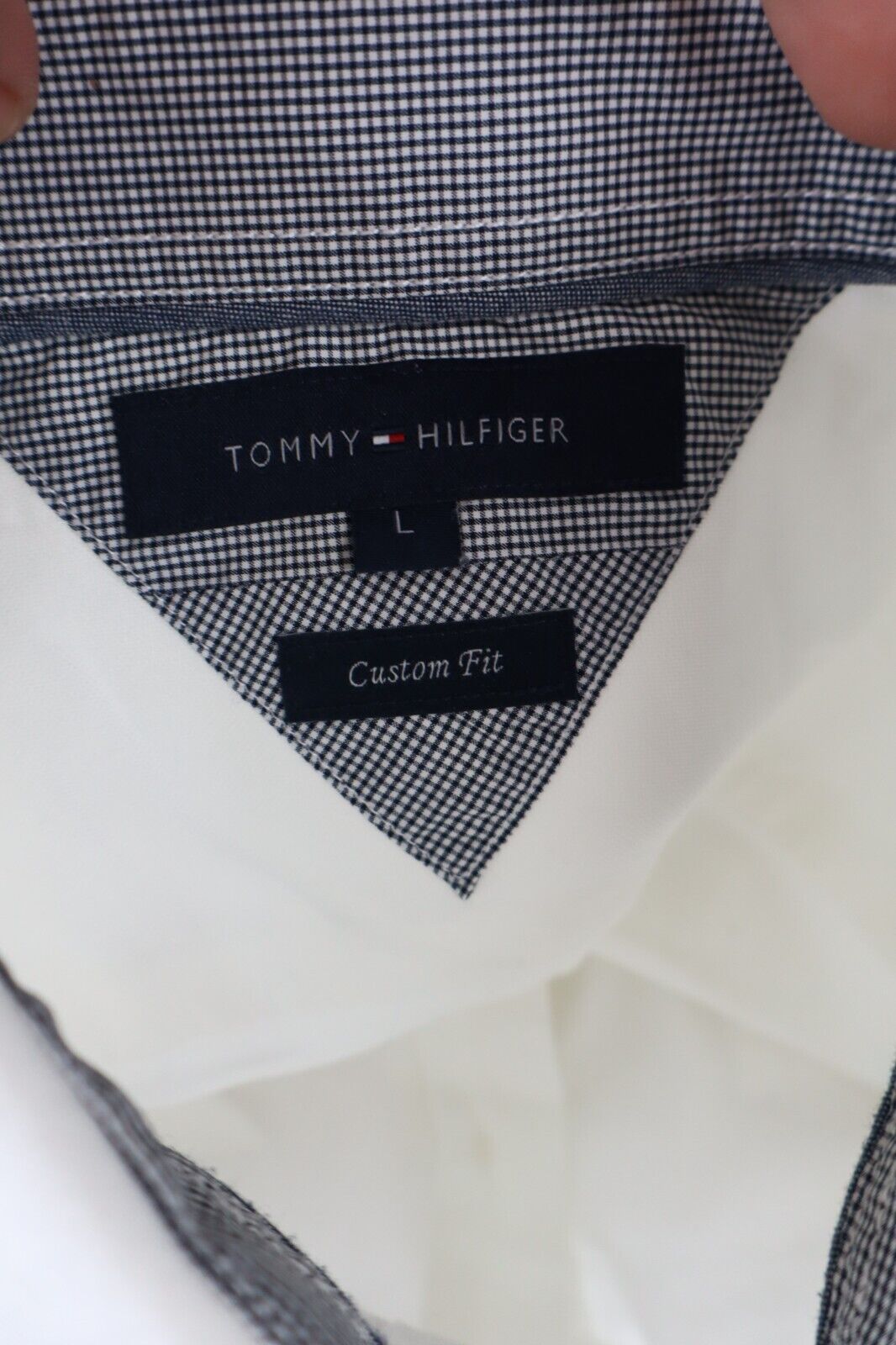 TOMMY HILFIGER CAMICIA UOMO TG. L MAN CASUAL SHIRT VINTAGE SHIRT COTONE COTTON