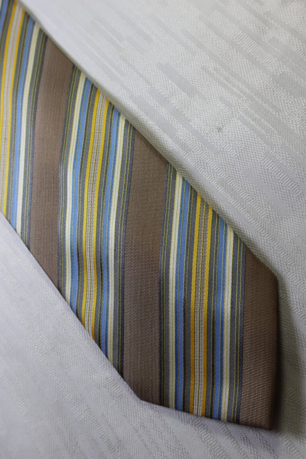 ANDREA CONTE NAPOLI SILK TIE SETA CRAVATTA NECKTIE MADE IN ITALY SELF TIPPED