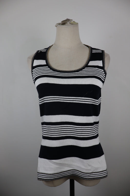 LUISA SPAGNOLI CANOTTA MAGLIA DONNA TG. M WOMAN T-SHIRT CASUAL VINTAGE COTONE