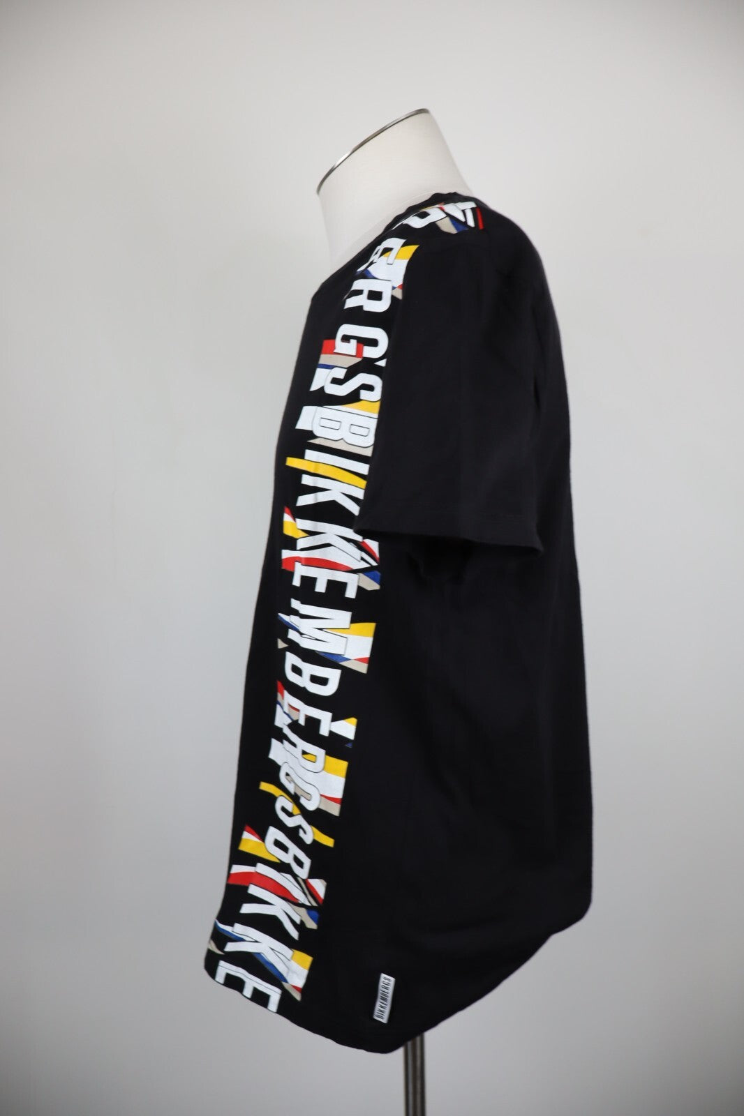 BIKKEMBERGS MAGLIA T-SHIRT UOMO TG. M MAN SHIRT CASUAL VINTAGE LOGO COTONE