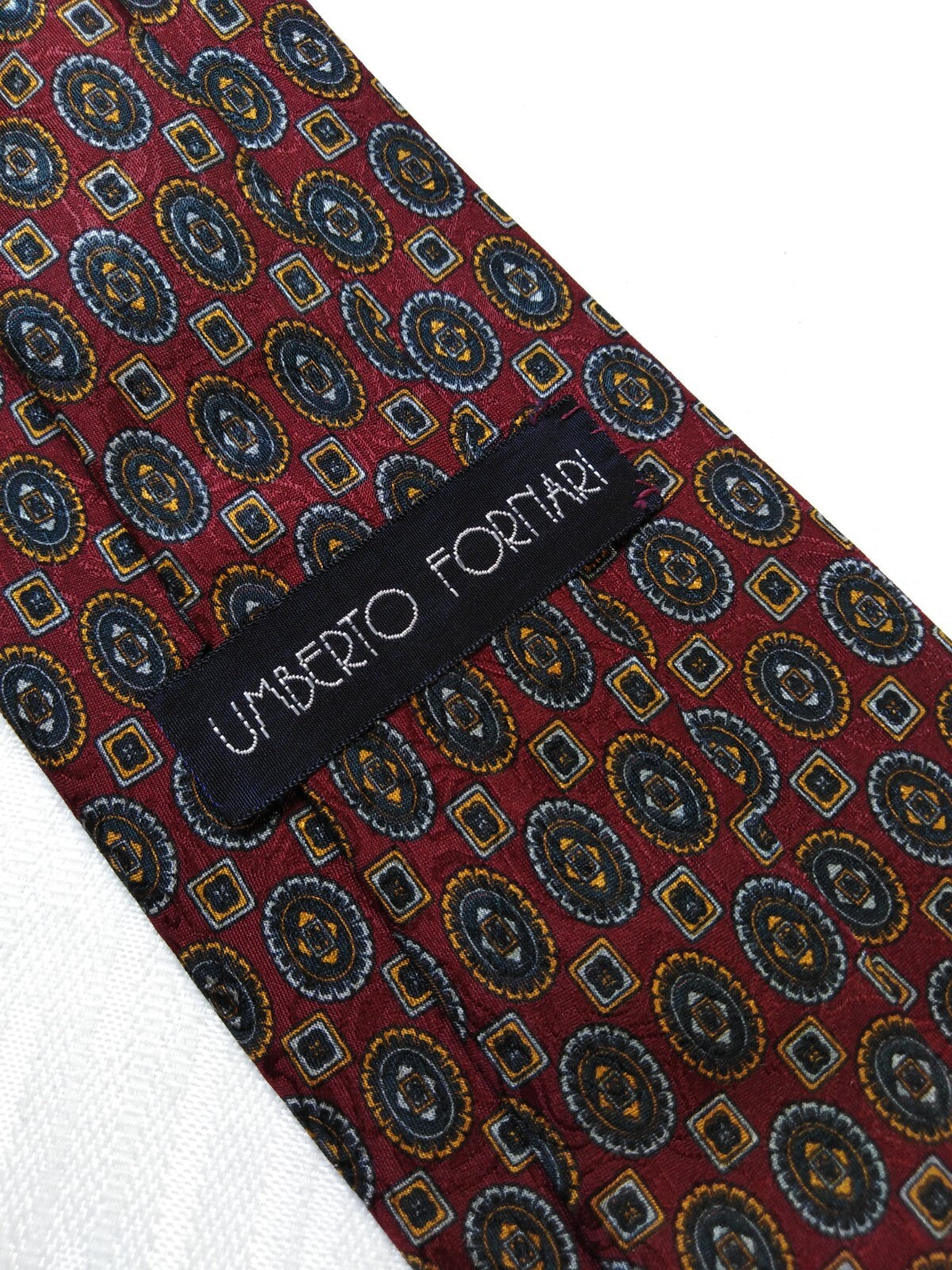 UMBERTO FORNARI  100% SILK TIE SETA CRAVATTA NECKTIE MADE IN ITALY CLASSIC