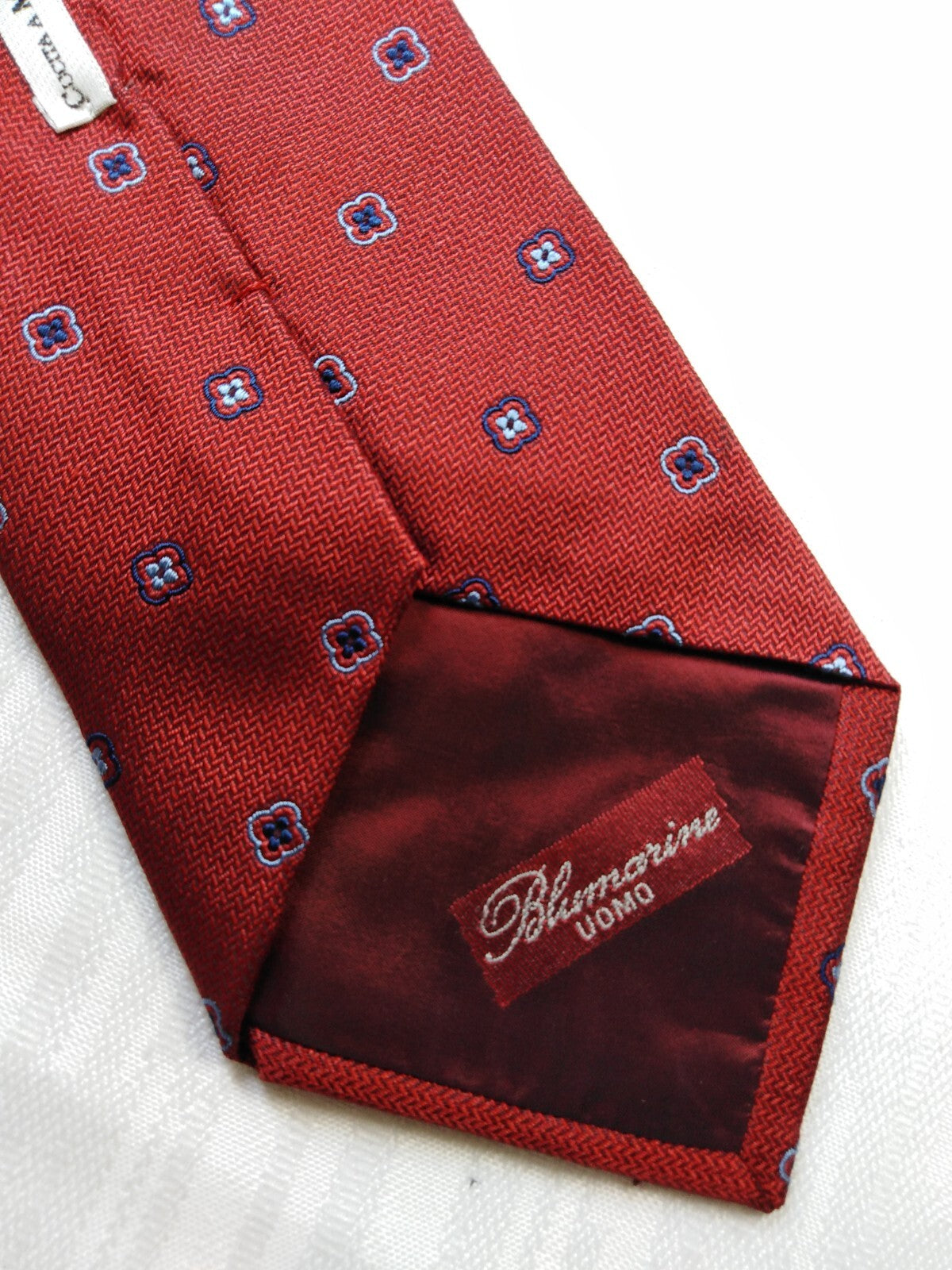 BLUMARINE 100% SILK TIE SETA CRAVATTA NECKTIE MADE IN ITALY CLASSIC