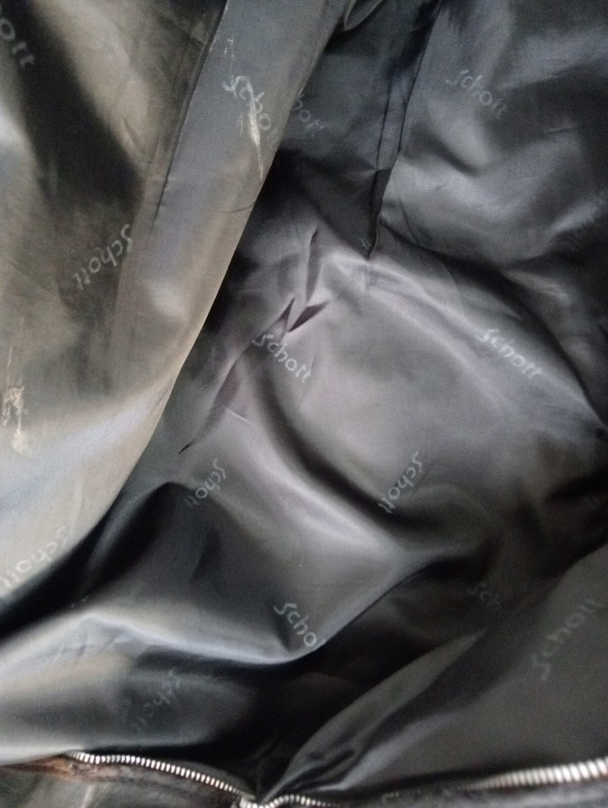 SCHOTT GIUBBINO PELLE LEATHER UOMO Tg 50 MAN CASUAL VINTAGE JACKET