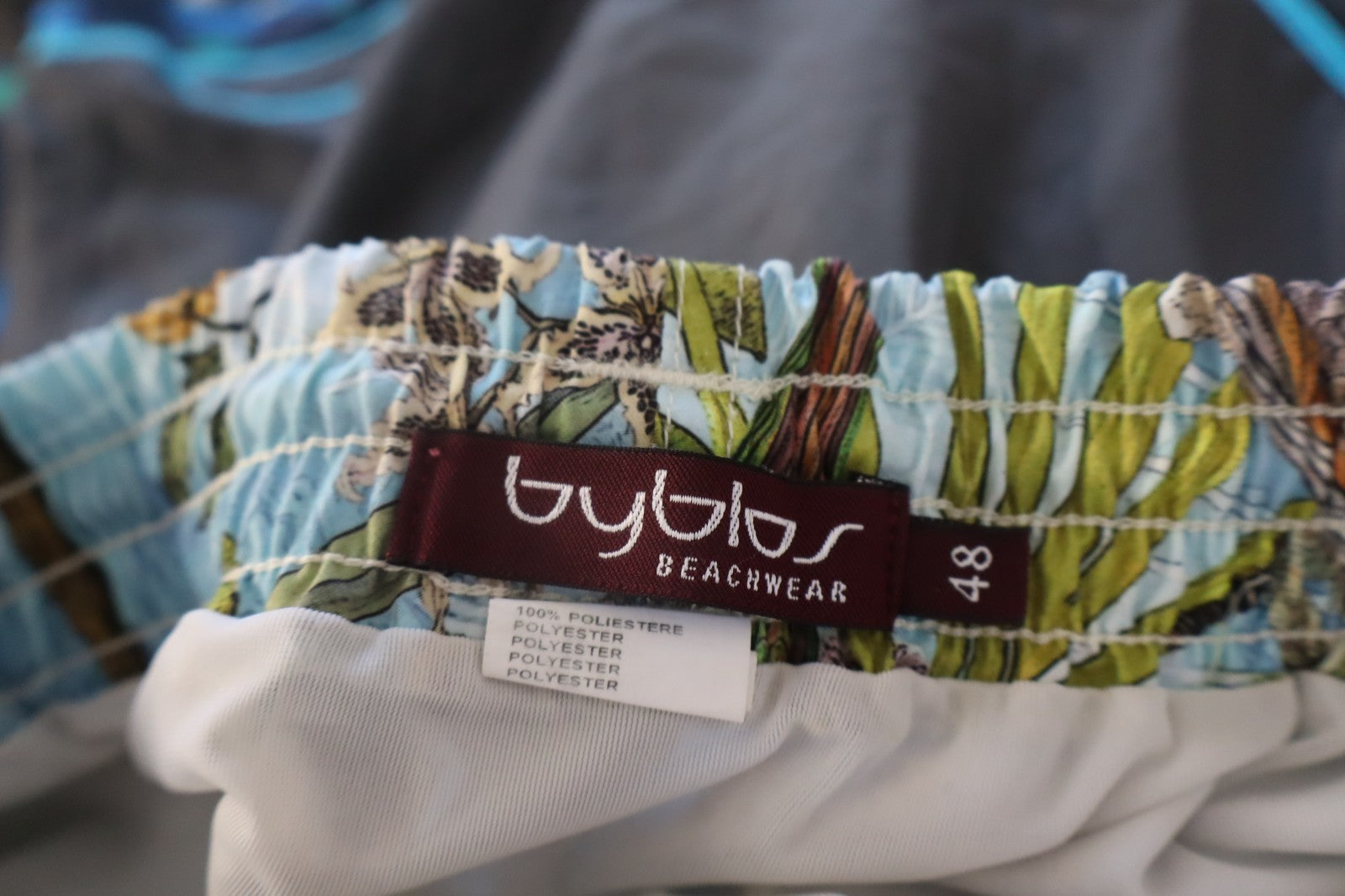 BYBLOS COSTUME PANTALONCINO MARE UOMO TG 48 MEN SWIMSUIT VINTAGE CASUAL