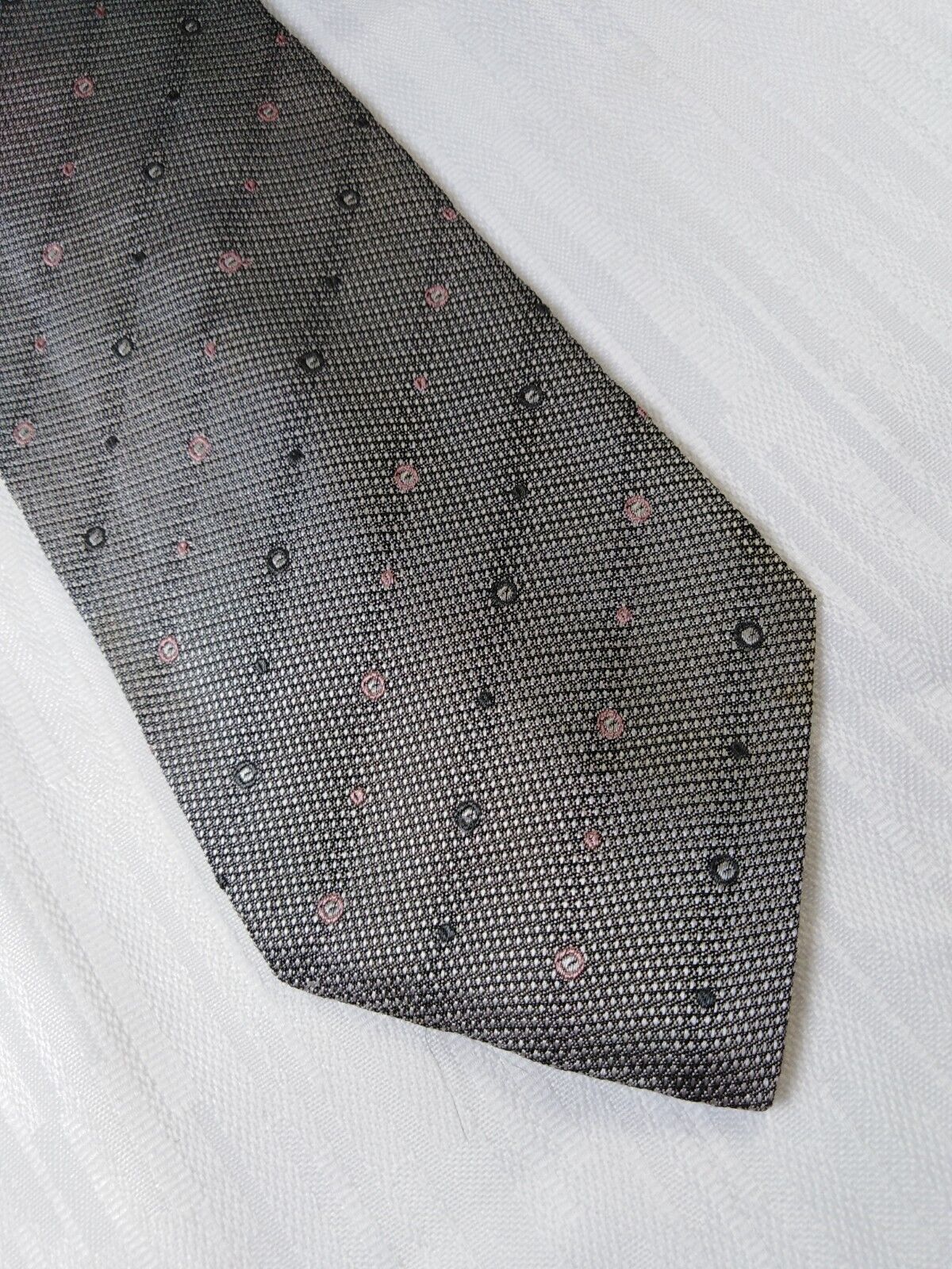 BARTON MODA 100% SILK TIE SETA CRAVATTA NECKTIE ITALY VINTAGE CLASSIC
