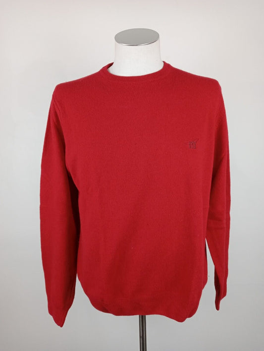HENRY COTTON'S MAGLIONE LANA WOOL VINTAGE UOMO Tg. L MAN SWEATER CASUAL