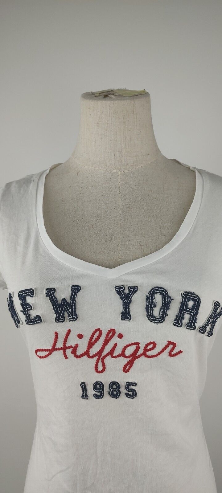 TOMMY HILFIGER MAGLIA DONNA TG. S WOMAN CASUAL VINTAGE T-SHIRT COTONE